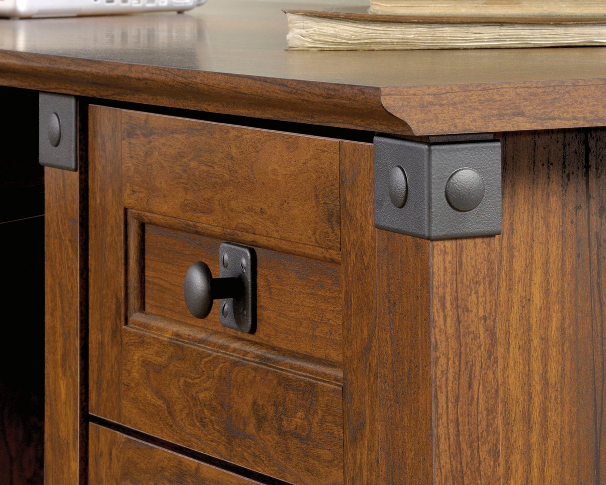 Corner Computer Desk in Washington Cherry