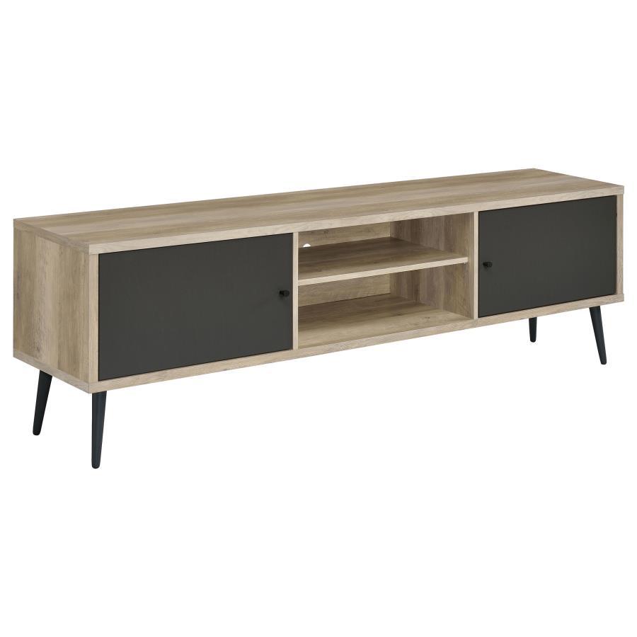 Coaster Fine Furniture Allie - 2 Door Engineered Wood TV Stand - Distressed Pine | Meri Furniture