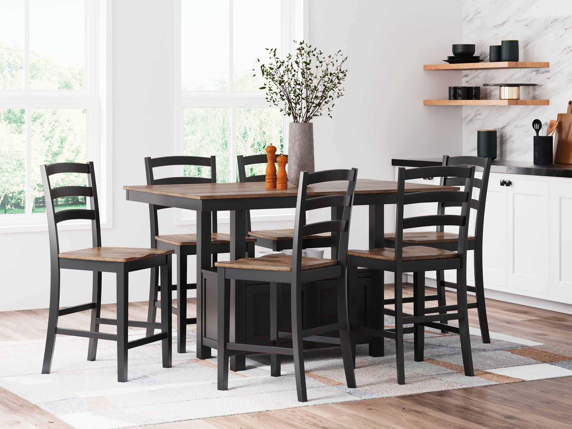Signature Design by Ashley® Wildenauer - Counter Dining Room Set | Meri Furniture