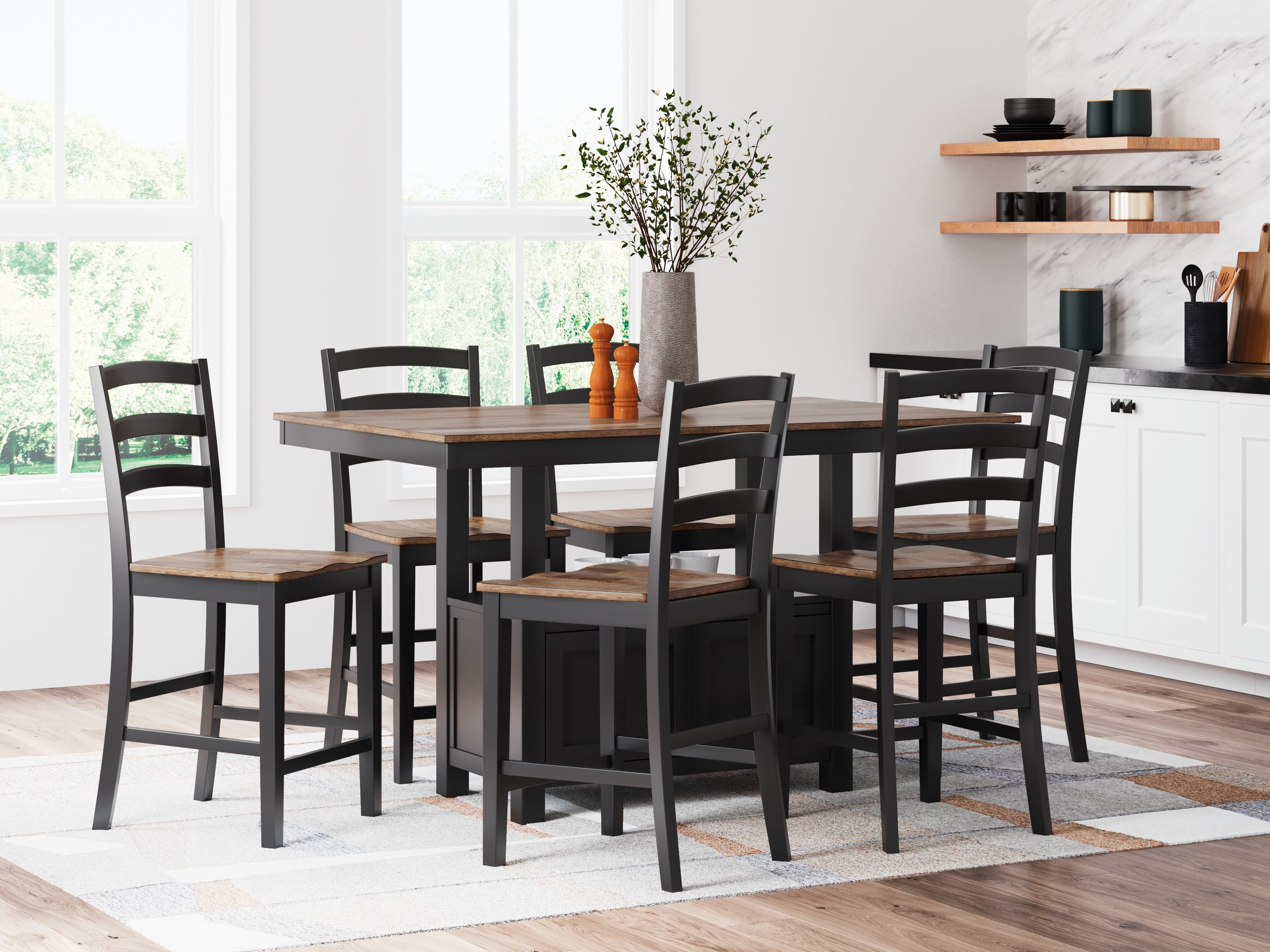 Signature Design by Ashley® Wildenauer - Counter Dining Room Set | Meri Furniture