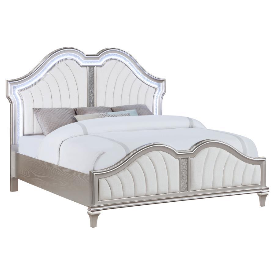 Coaster Fine Furniture Evangeline - Wood LED Panel Bed | Meri Furniture