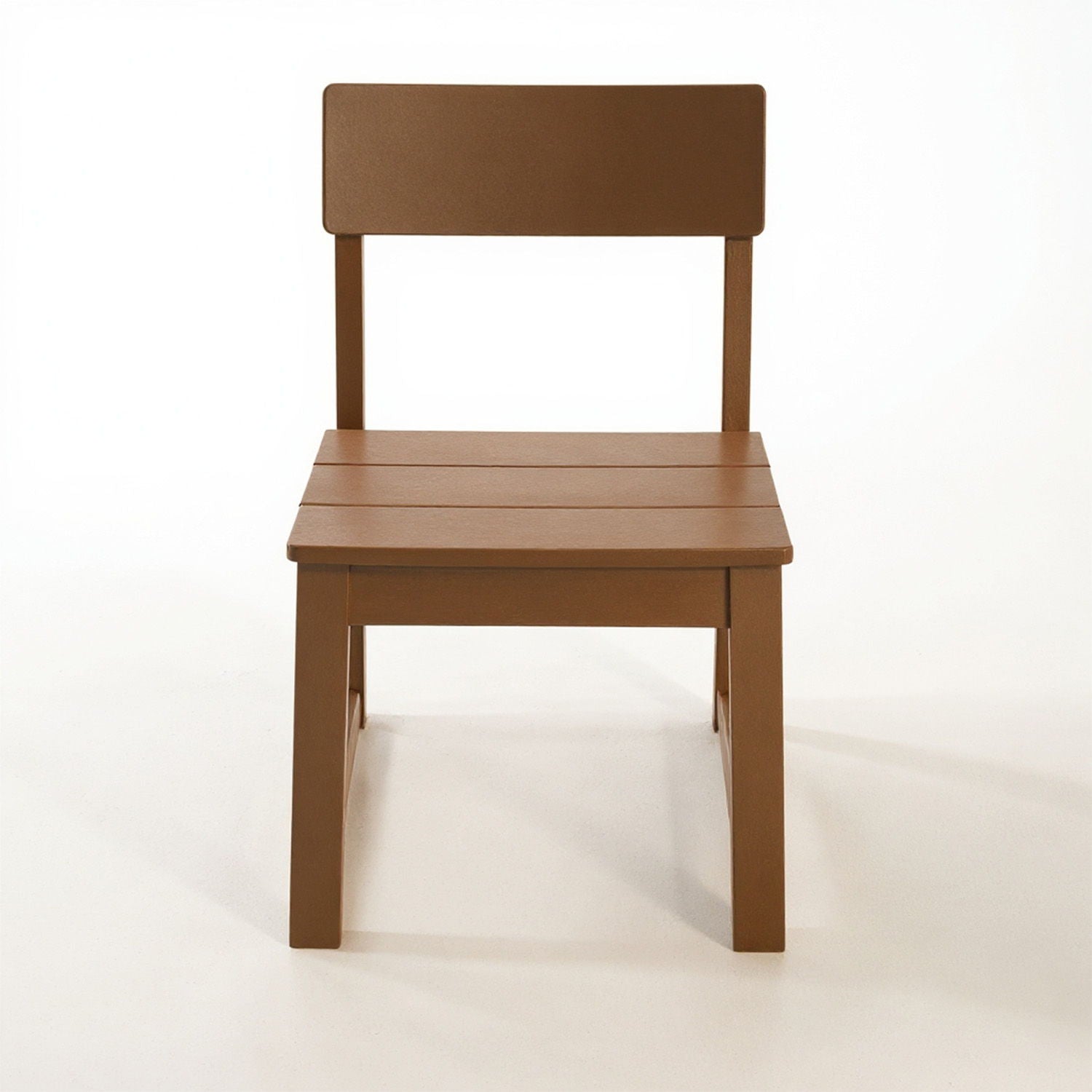 7 Piece Outdoor Dining Set For 6, Table With Umbrella Hole & 6 Armless Chairs For Backyard - Brown