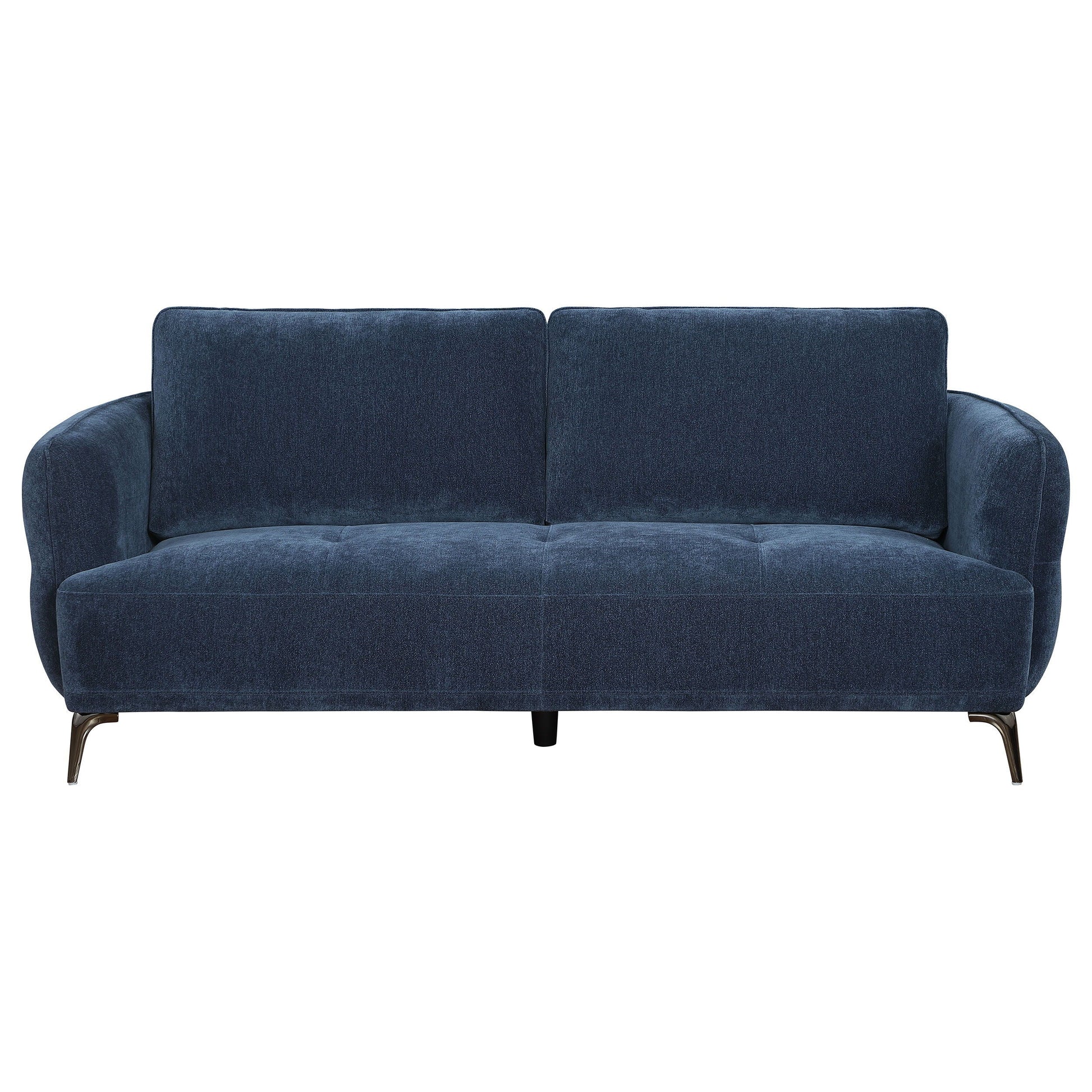 Coaster Fine Furniture Lively - Chenille Upholstered Modern Track Arm Sofa - Blue | Meri Furniture