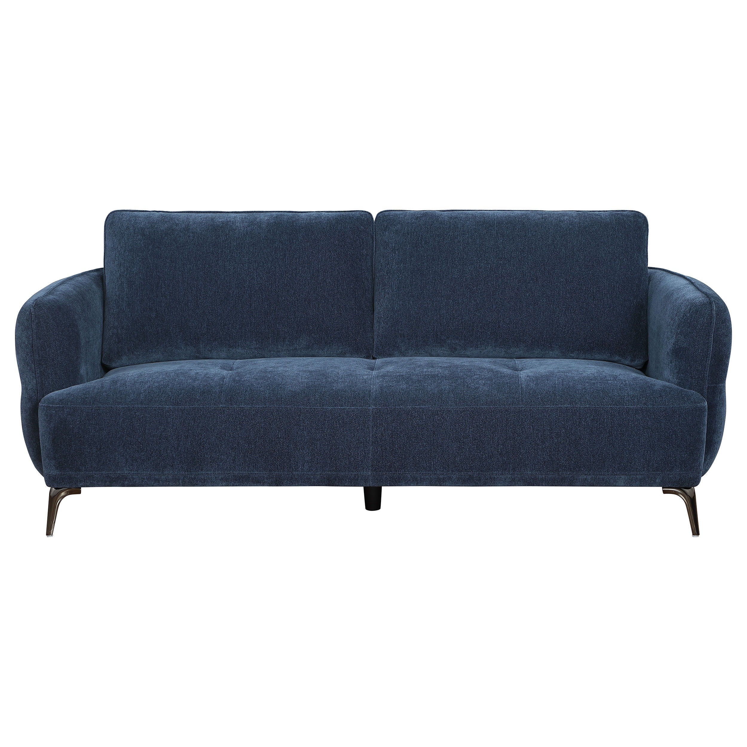 Coaster Fine Furniture Lively - Chenille Upholstered Modern Track Arm Sofa - Blue | Meri Furniture