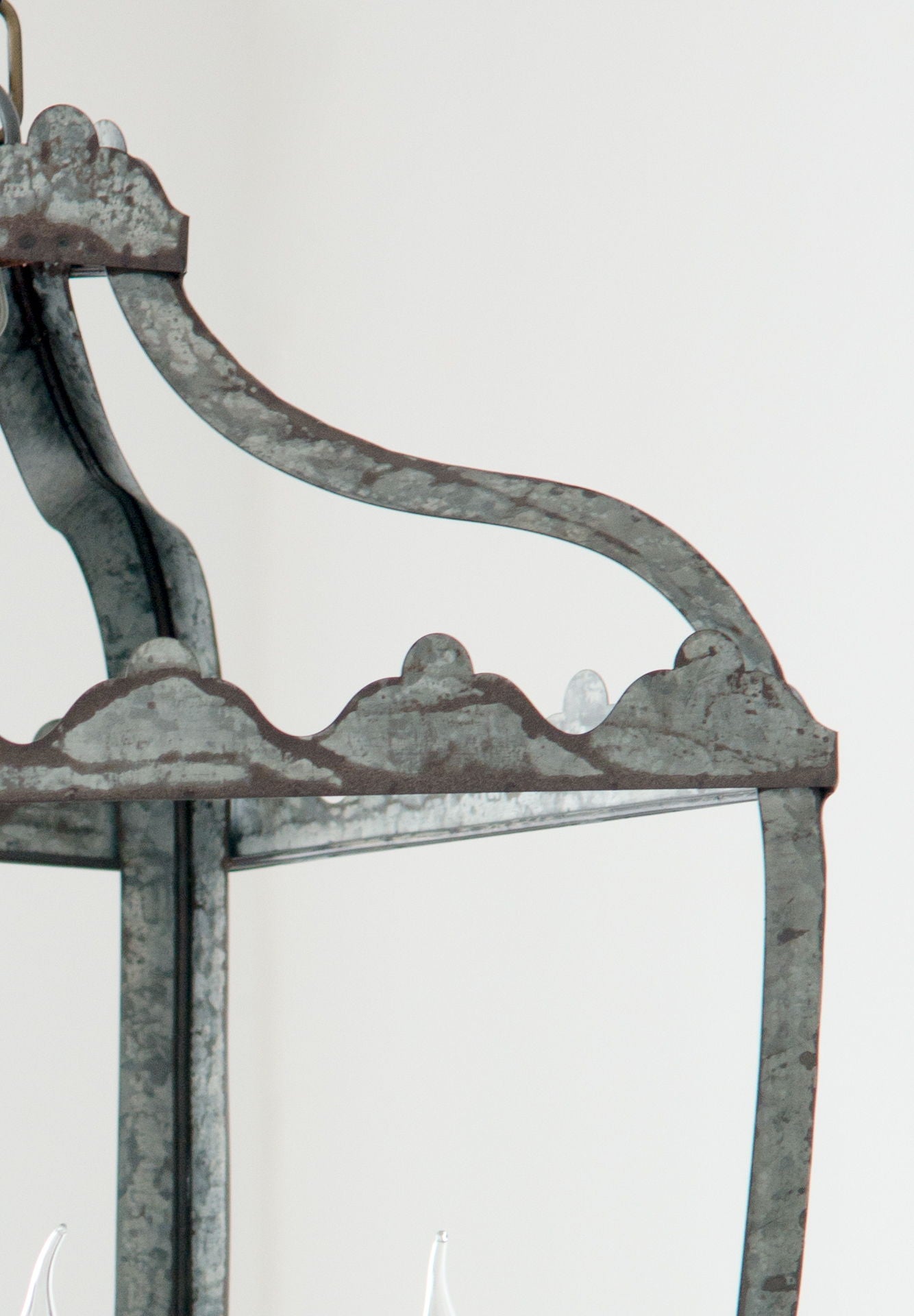 4 Light Metal Chandelier, Hanging Light Fixture With Adjustable Chain For Kitchen, Bulb Not Included - Gray