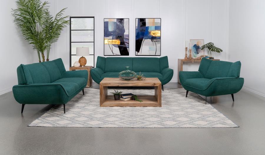 Coaster Fine Furniture Acton - Upholstered Flared Arm Sofa Set | Meri Furniture