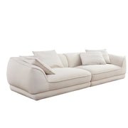 Nordic Modern Sofa With Removable Pillowcase, High Density Sponge Filling, 4 Throw Pillows