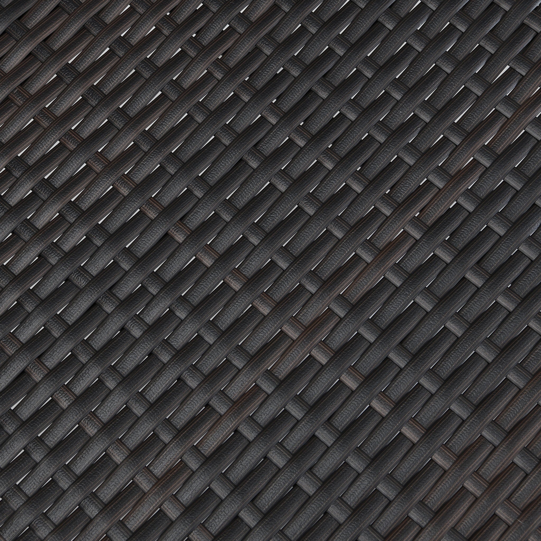 Outdoor Dining Chairs, Stackable Chairs With UV Resistant Frame (Set of 2) - Brown Multi