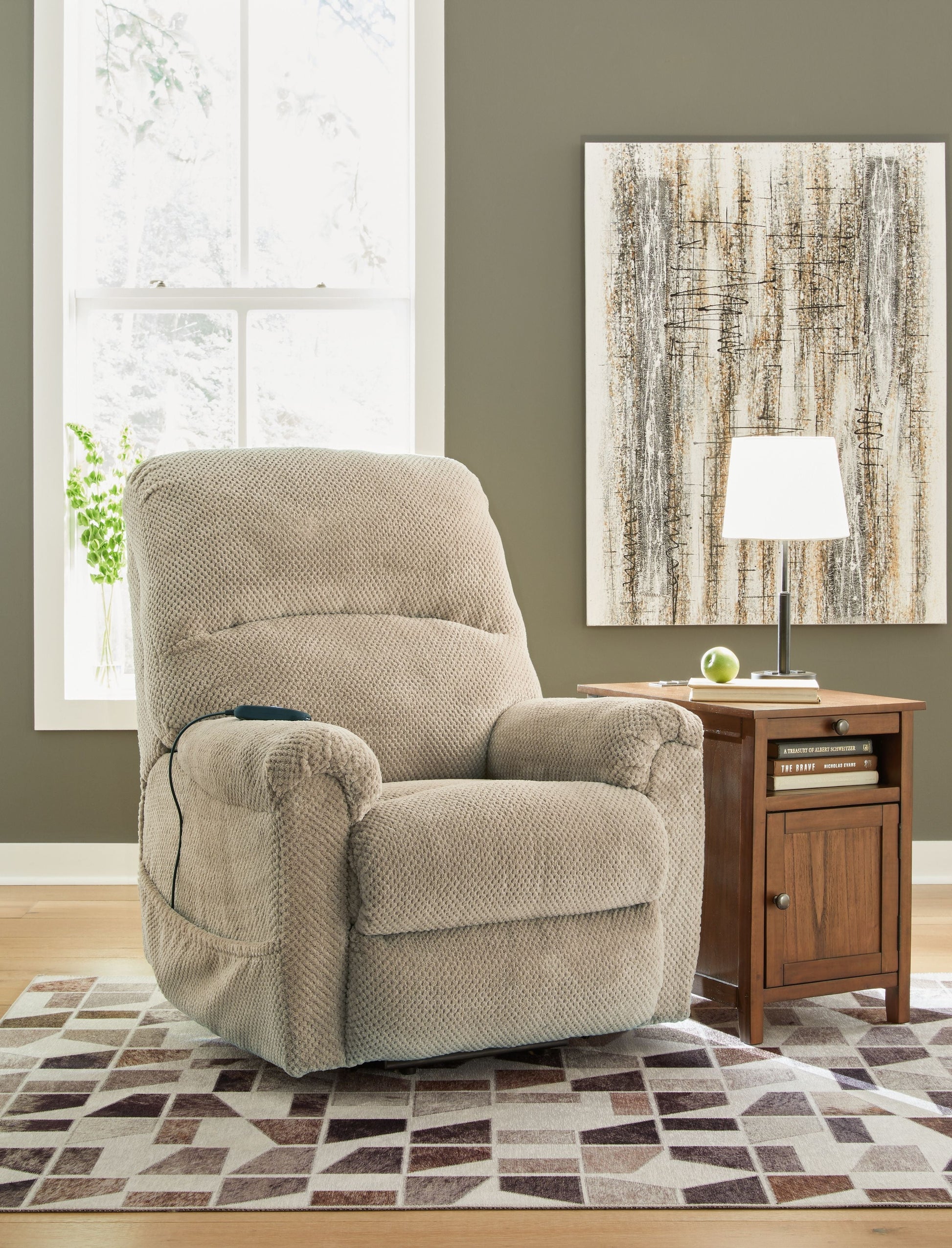 Signature Design by Ashley® Shadowboxer - Power Lift Recliner | Meri Furniture