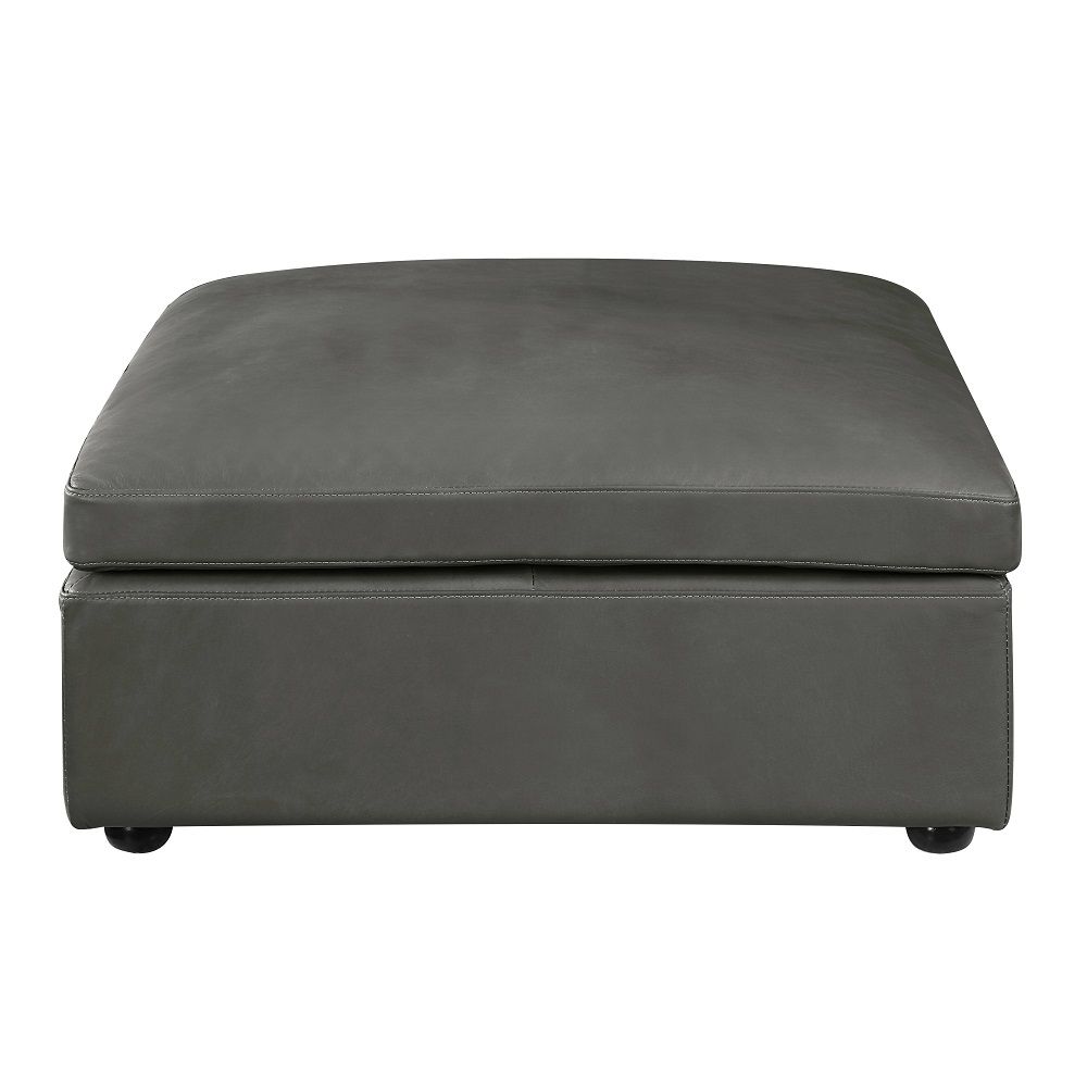 ACME Margot - Ottoman - Dark Gray | Meri Furniture