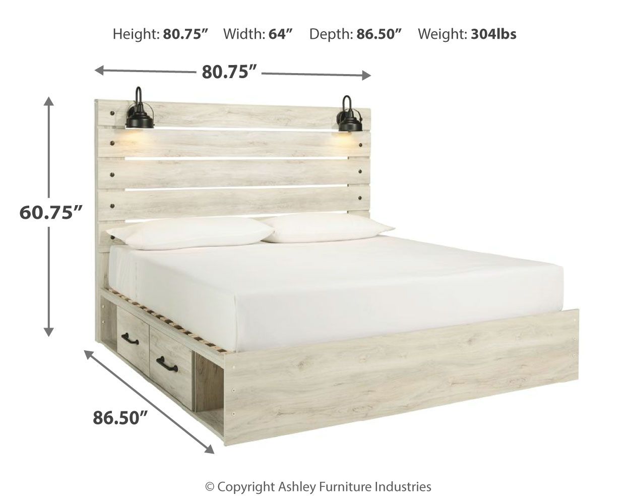 Signature Design by Ashley® Cambeck - Panel Bed | Meri Furniture