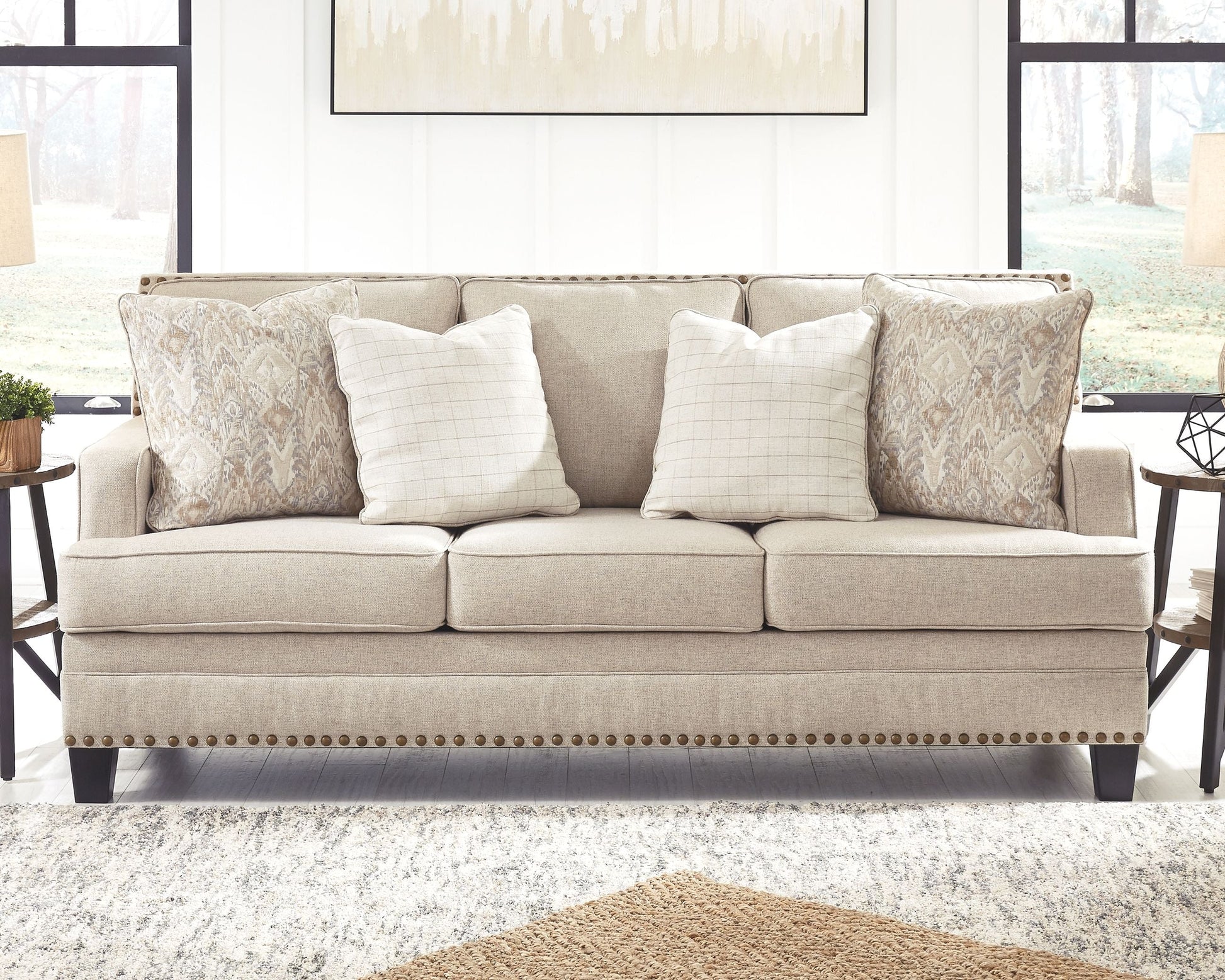 Ashley Furniture Claredon - Linen - Sofa | Meri Furniture