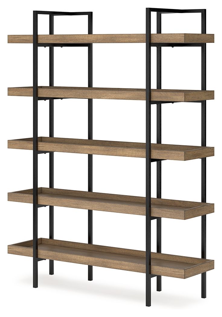 Signature Design by Ashley® Montia - Light Brown - Bookcase | Meri Furniture