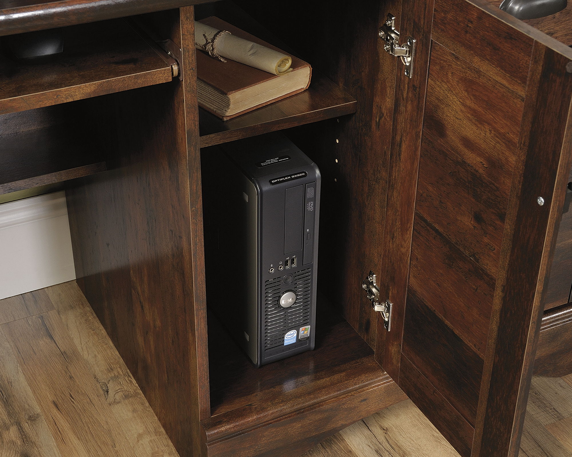 Computer Desk With Hutch Curado Cherry