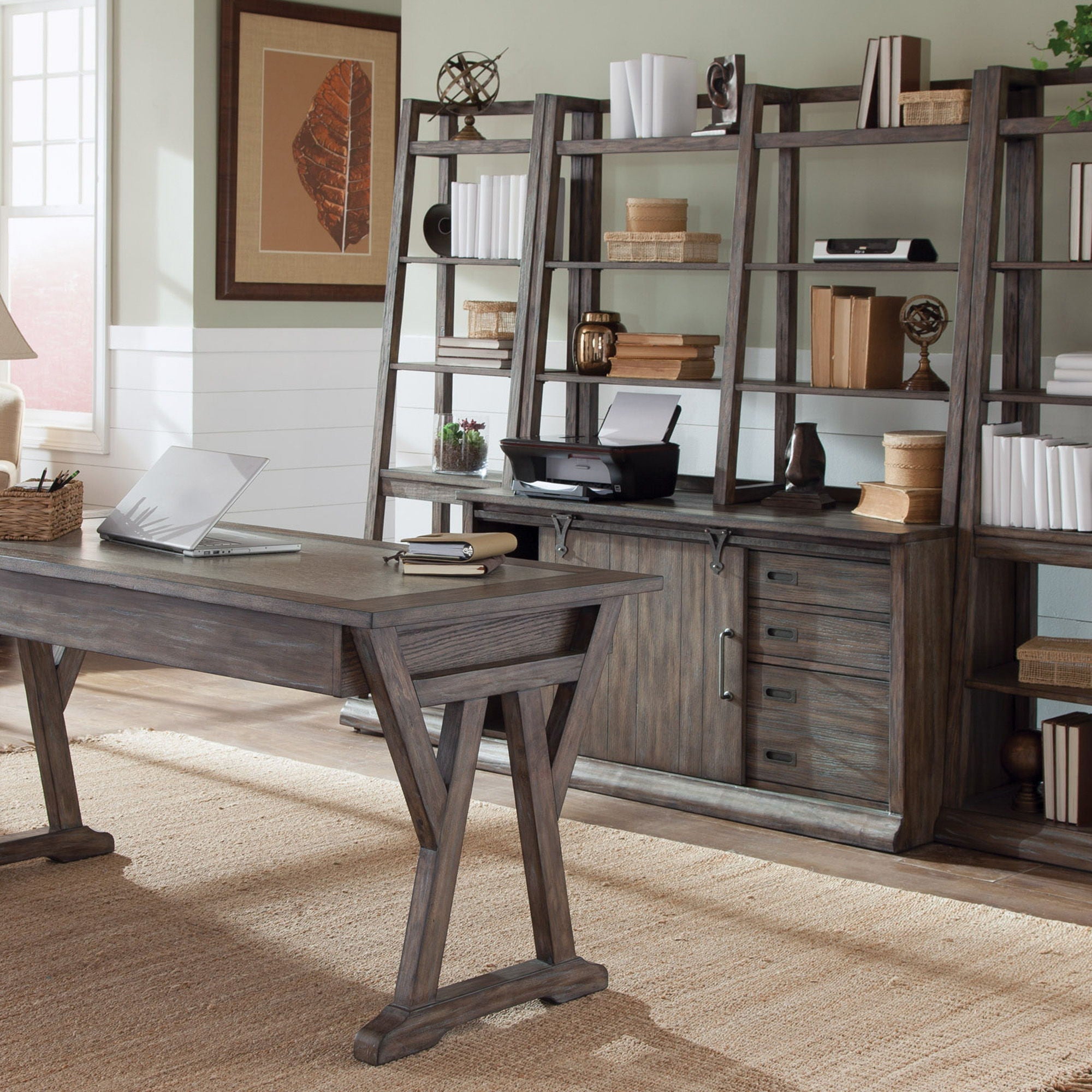 Liberty Furniture Stone Brook - Home Office Desk Set | Meri Furniture