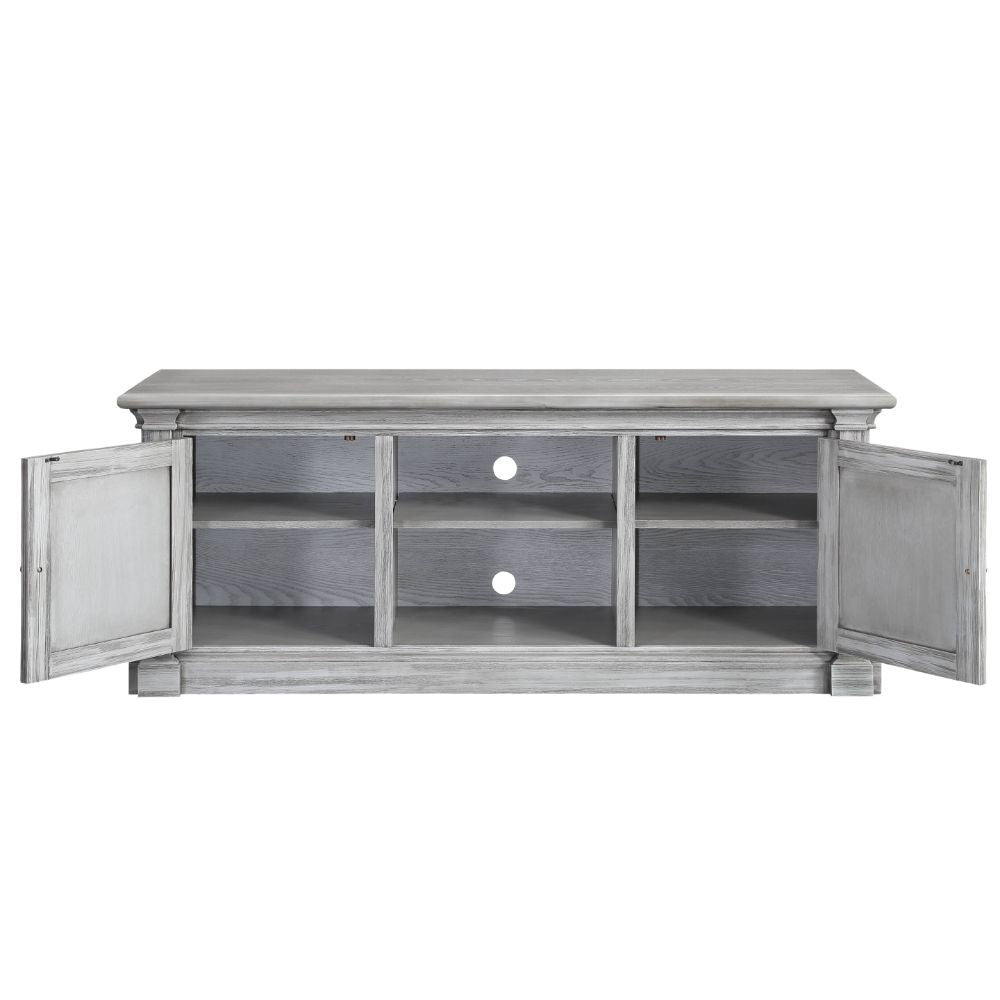 ACME Lucinda - TV Stand - Gray Oak | Meri Furniture