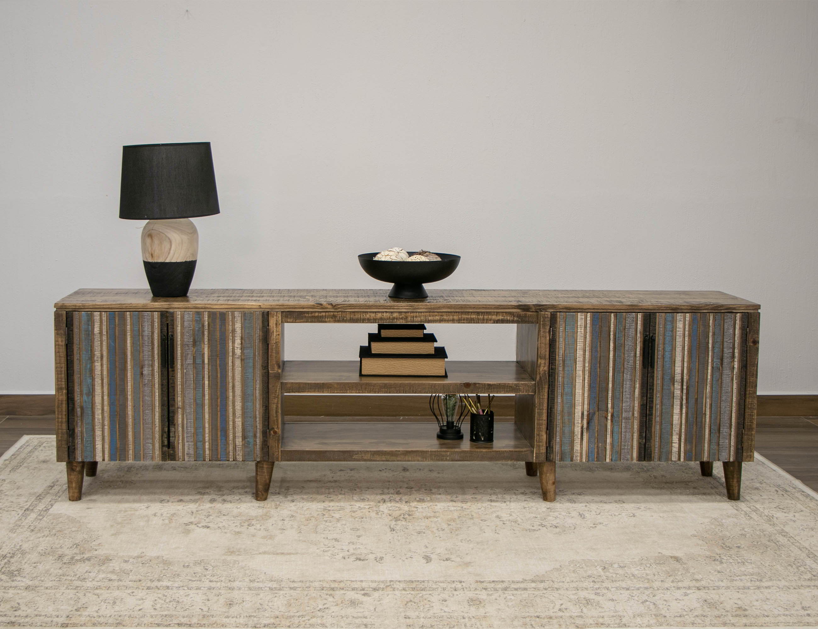 International Furniture Direct Tiza - TV Stand - Peanut Brown | Meri Furniture