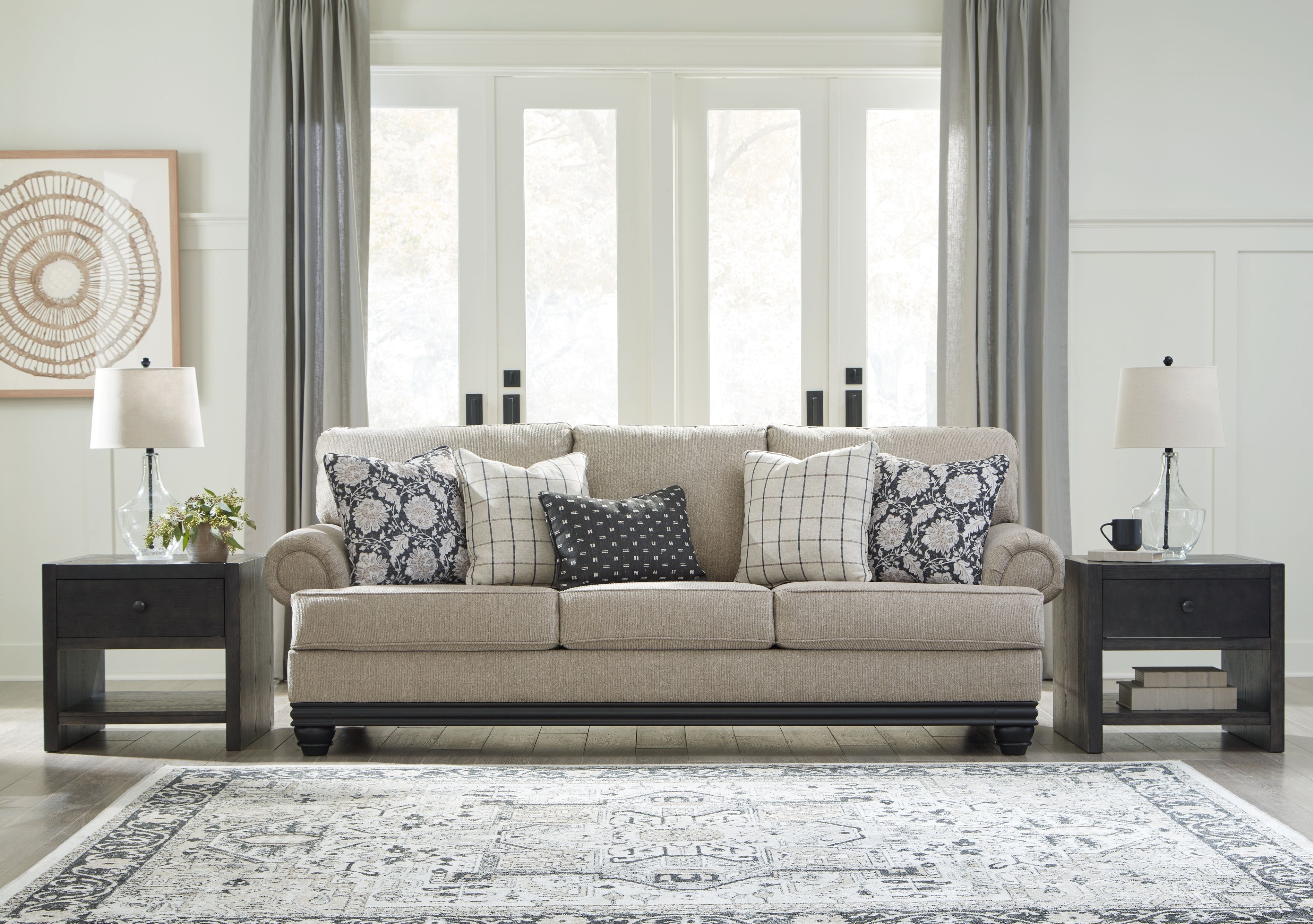 Signature Design by Ashley® Elbiani - Alloy - Sofa | Meri Furniture