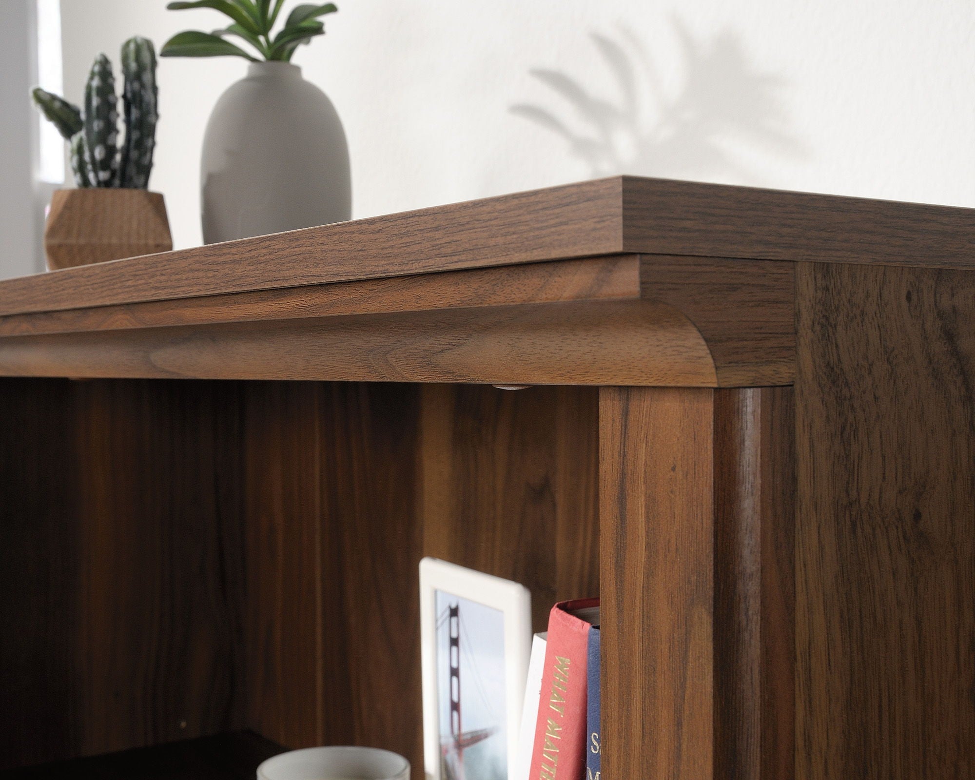 3-Shelf Bookcase Grand Walnut