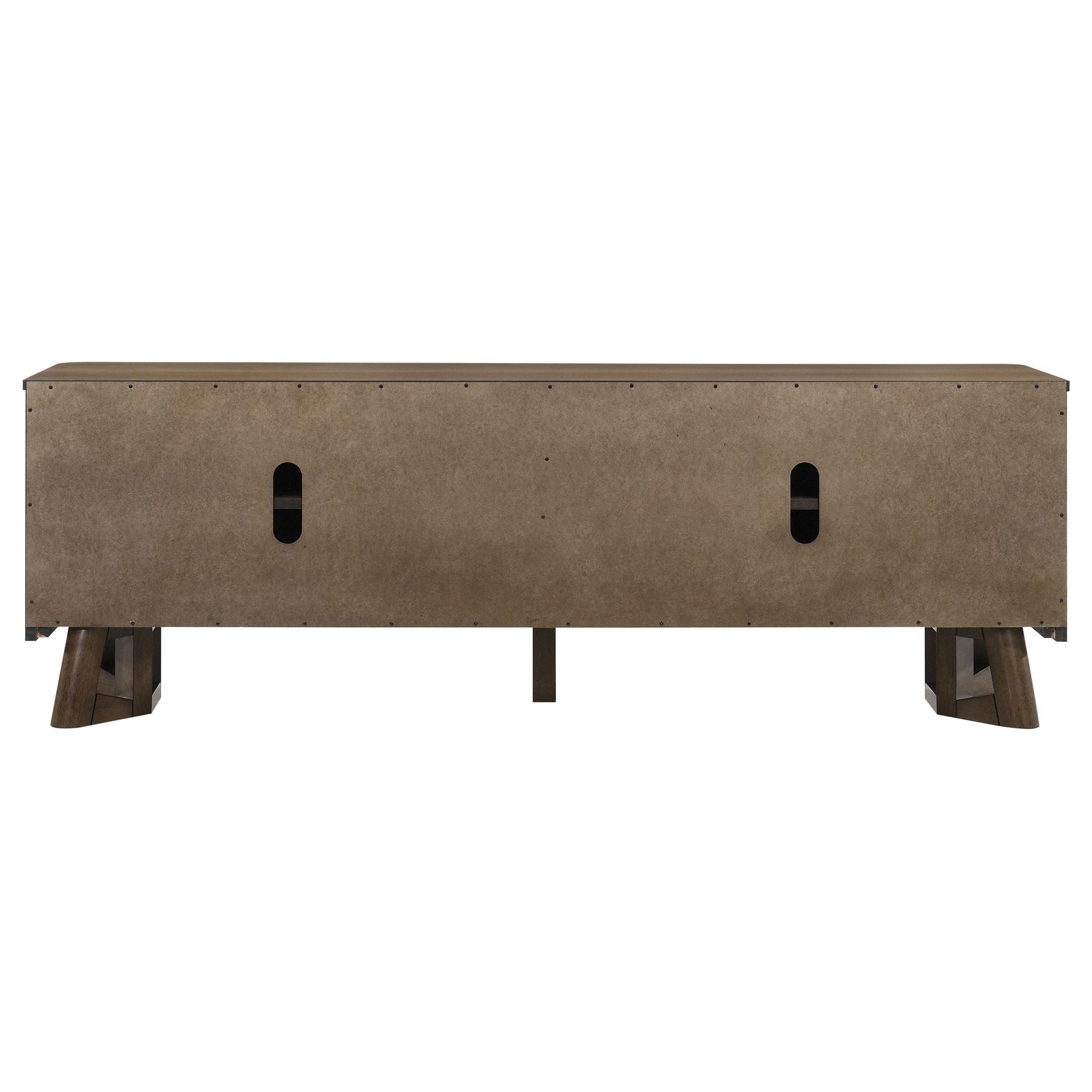 Trotter 71-inch 4-Door Wood TV Stand Media Console Brown