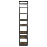 Leland - 6-Shelf Bookshelf - Rustic Brown