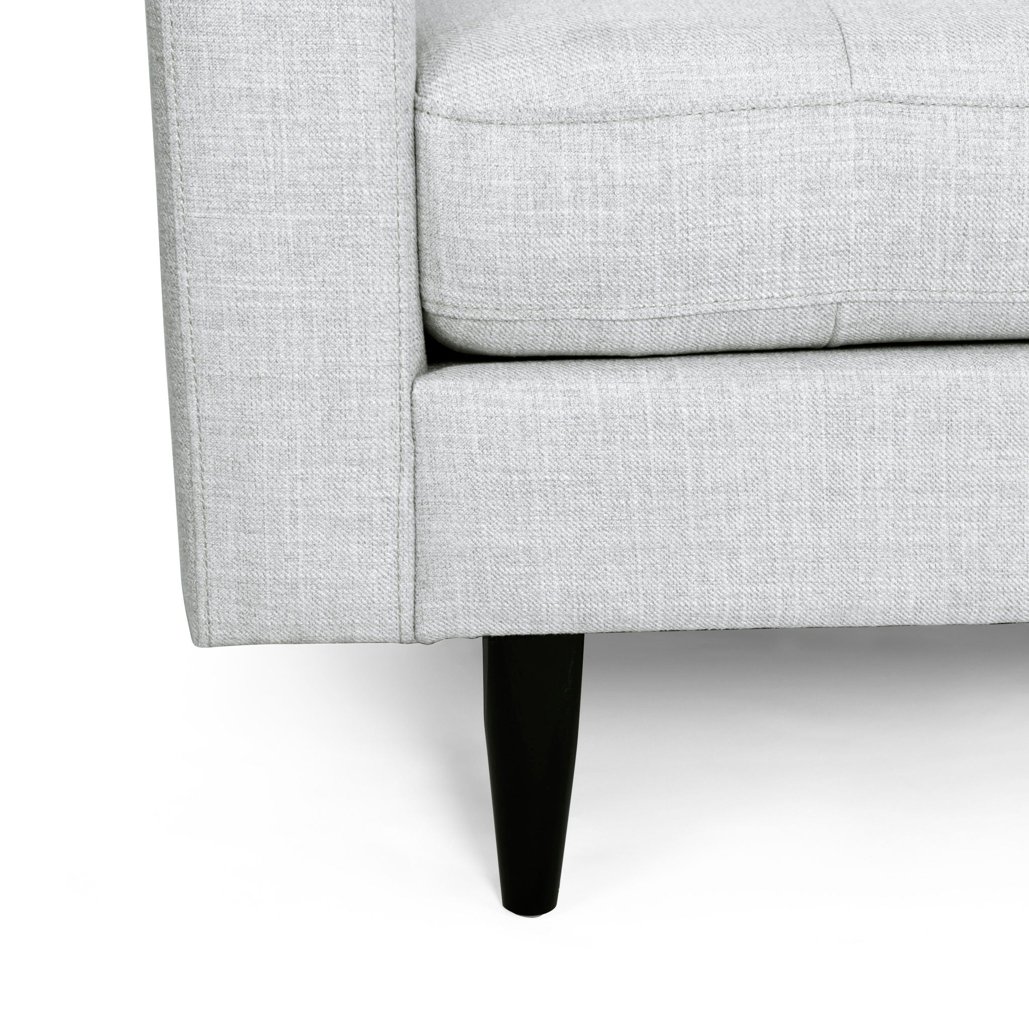 Jenny - Contemporary Tufted Fabric 3 Seater Sofa