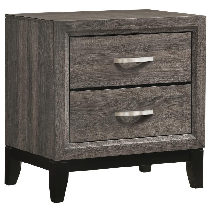 Coaster Fine Furniture Watson - 2-Drawer Nightstand - Gray Oak | Meri Furniture