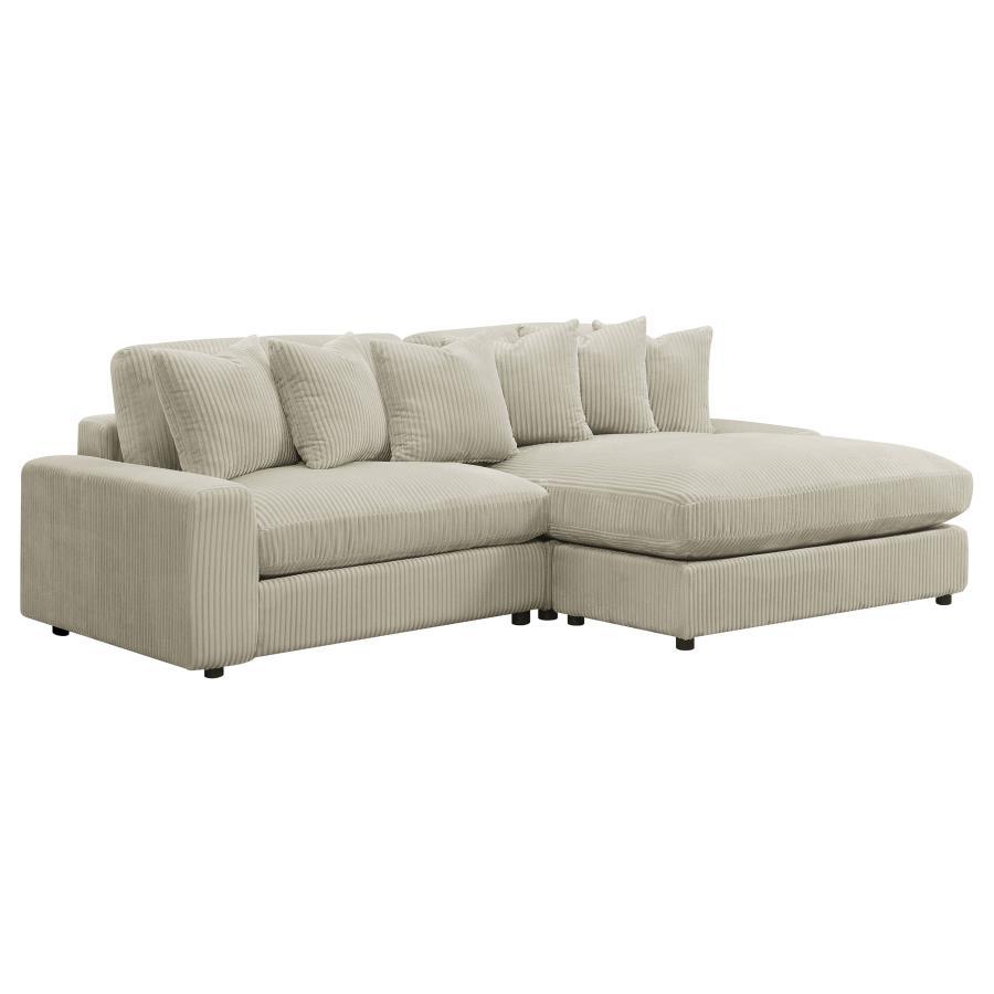 Coaster Fine Furniture Blaine - Upholstered Reversible Chaise Sectional Sofa | Meri Furniture