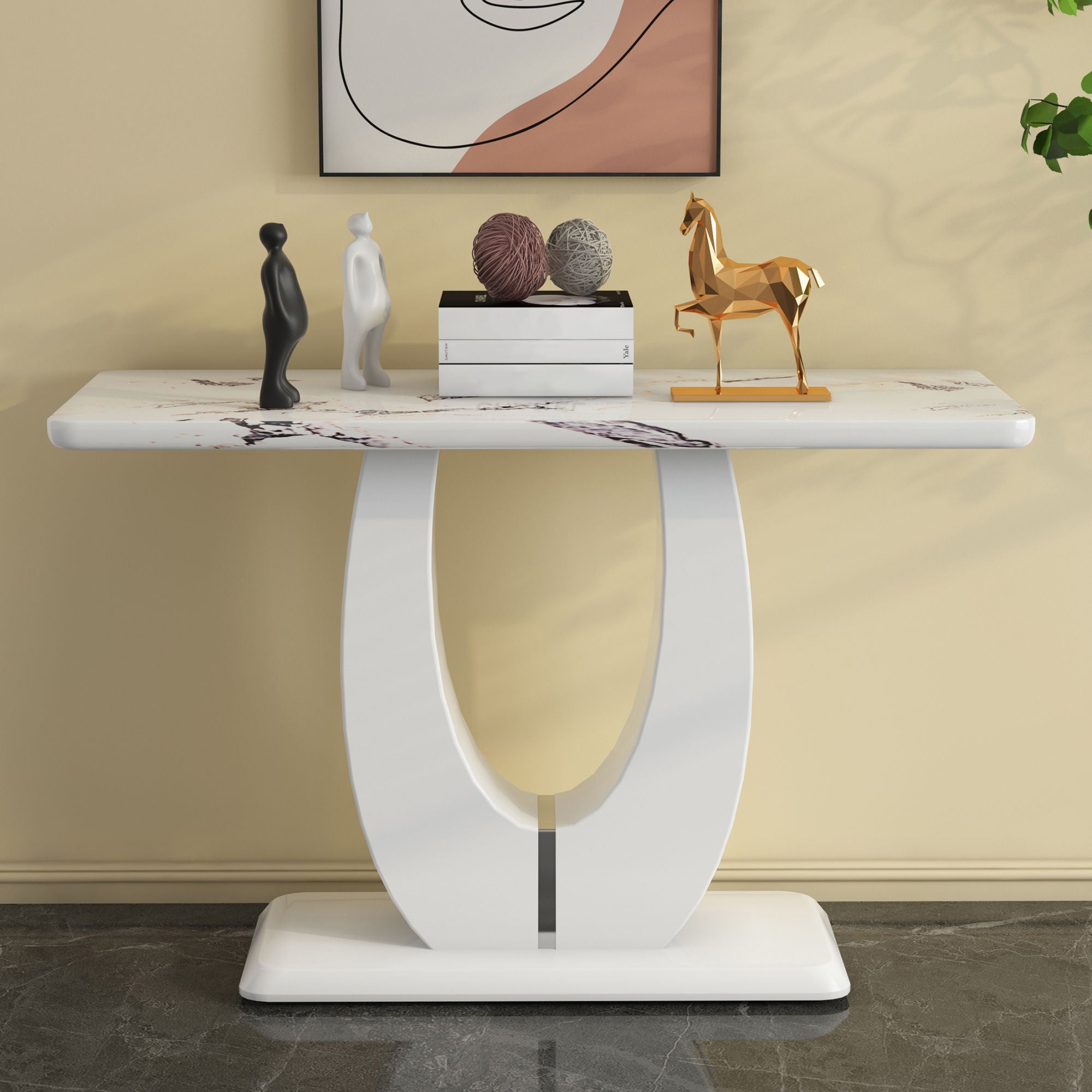 Modern Minimalist Rectangular Counter Bar Table