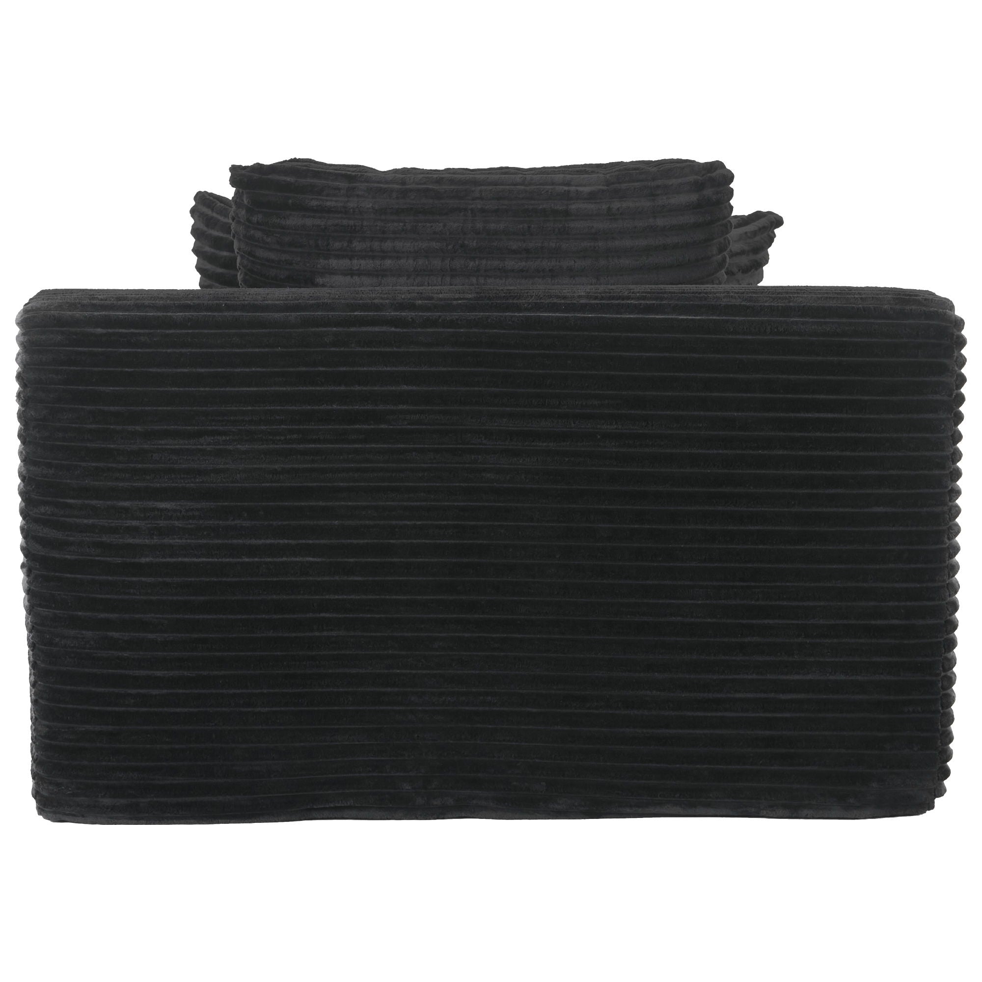 Modern Full Compressed Chaise Lounge Sofa Bed With Removable Pillows