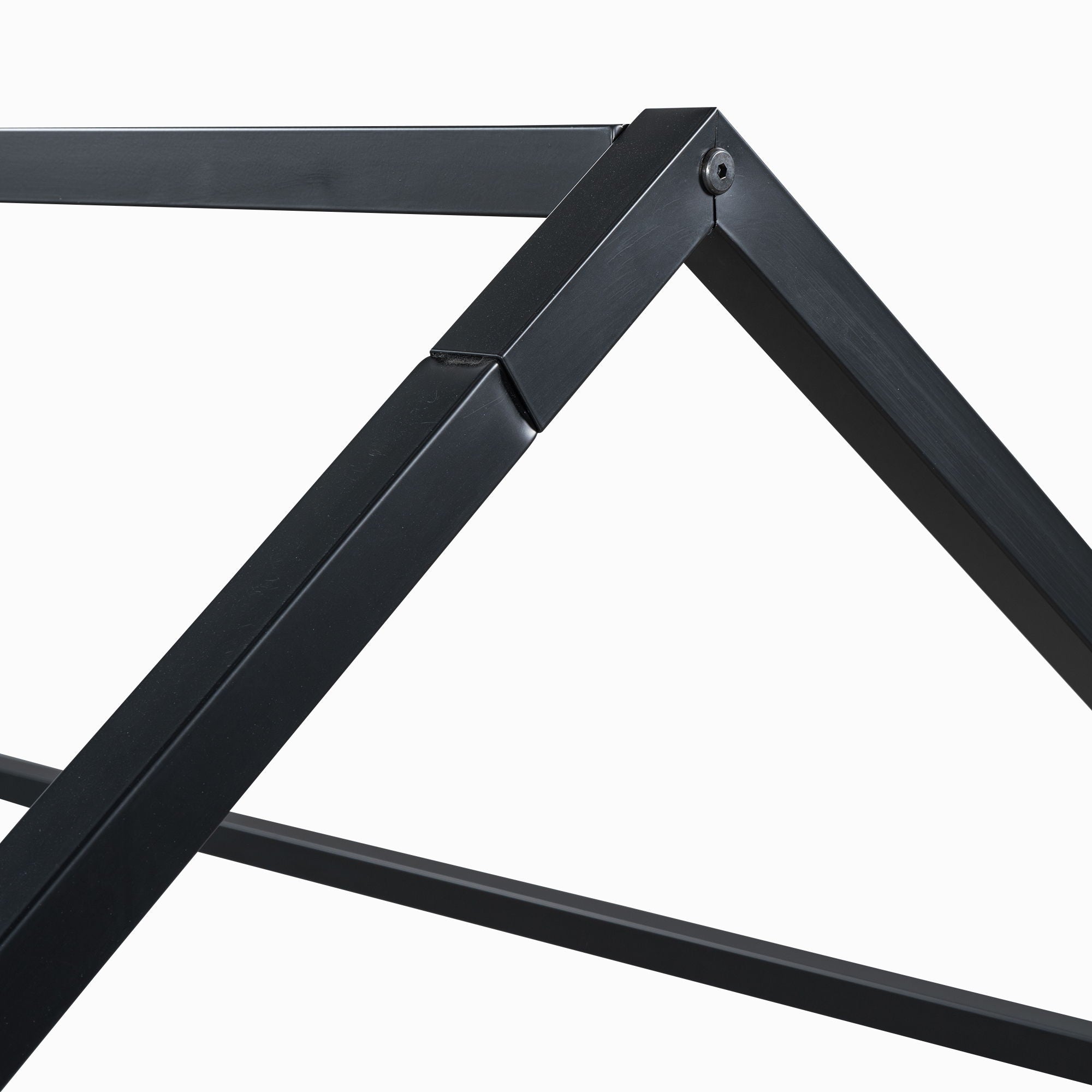 Metal House Bed With Fence And Door