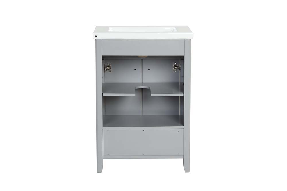 ACME Eirlys - Sink Cabinet - Gray Finish | Meri Furniture