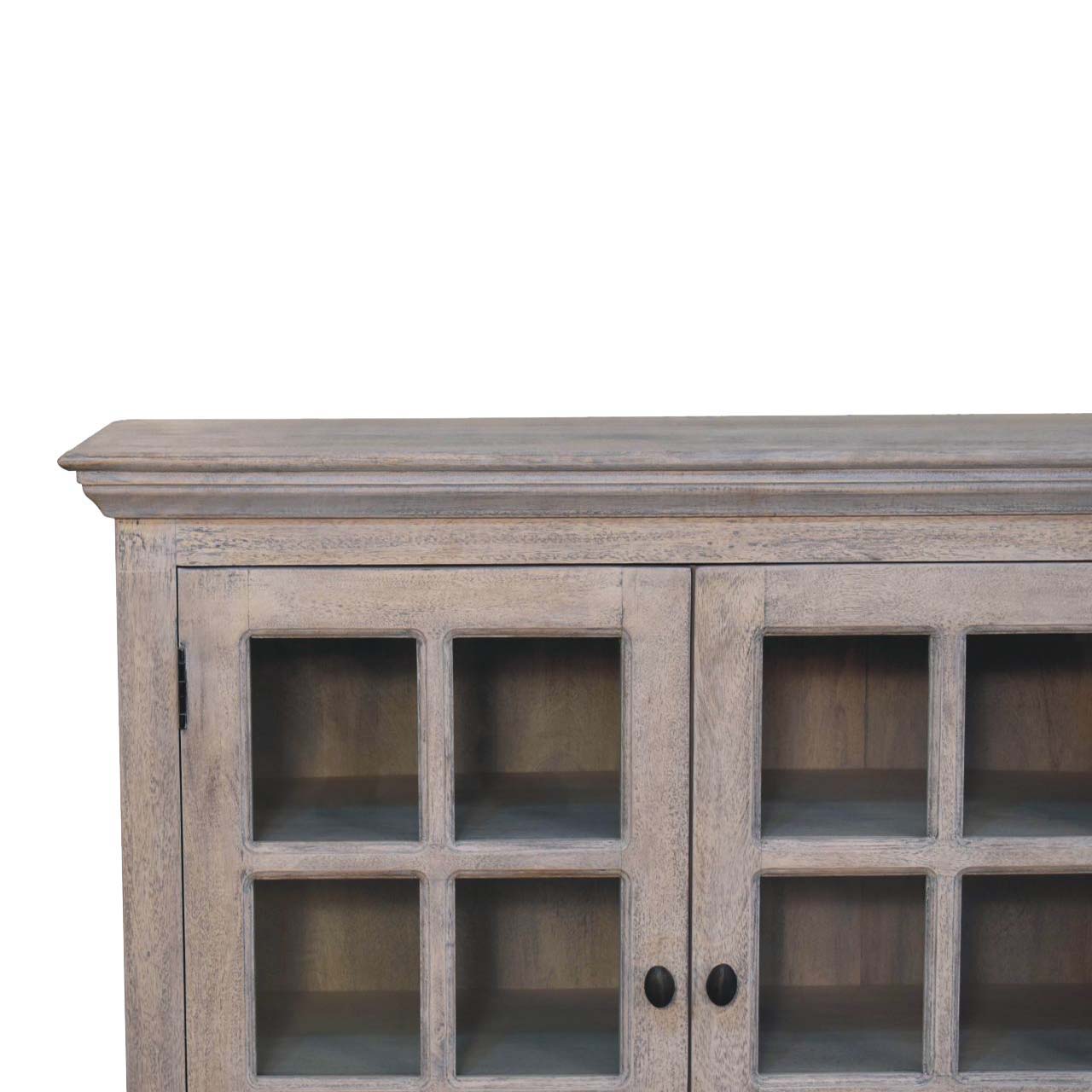 Triple Glazed Cabinet - Gray