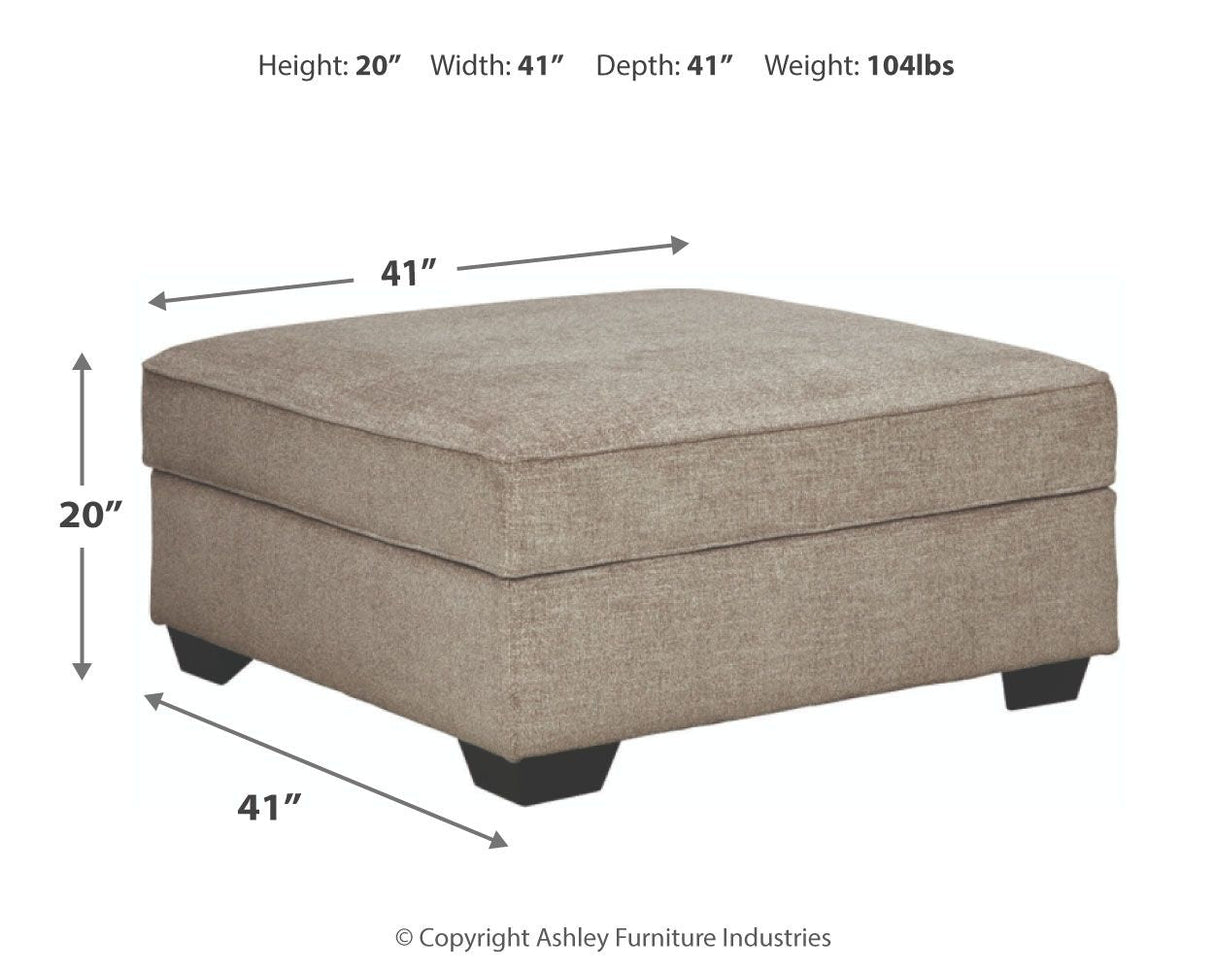 Ashley Furniture Bovarian - Stone - Ottoman With Storage | Meri Furniture