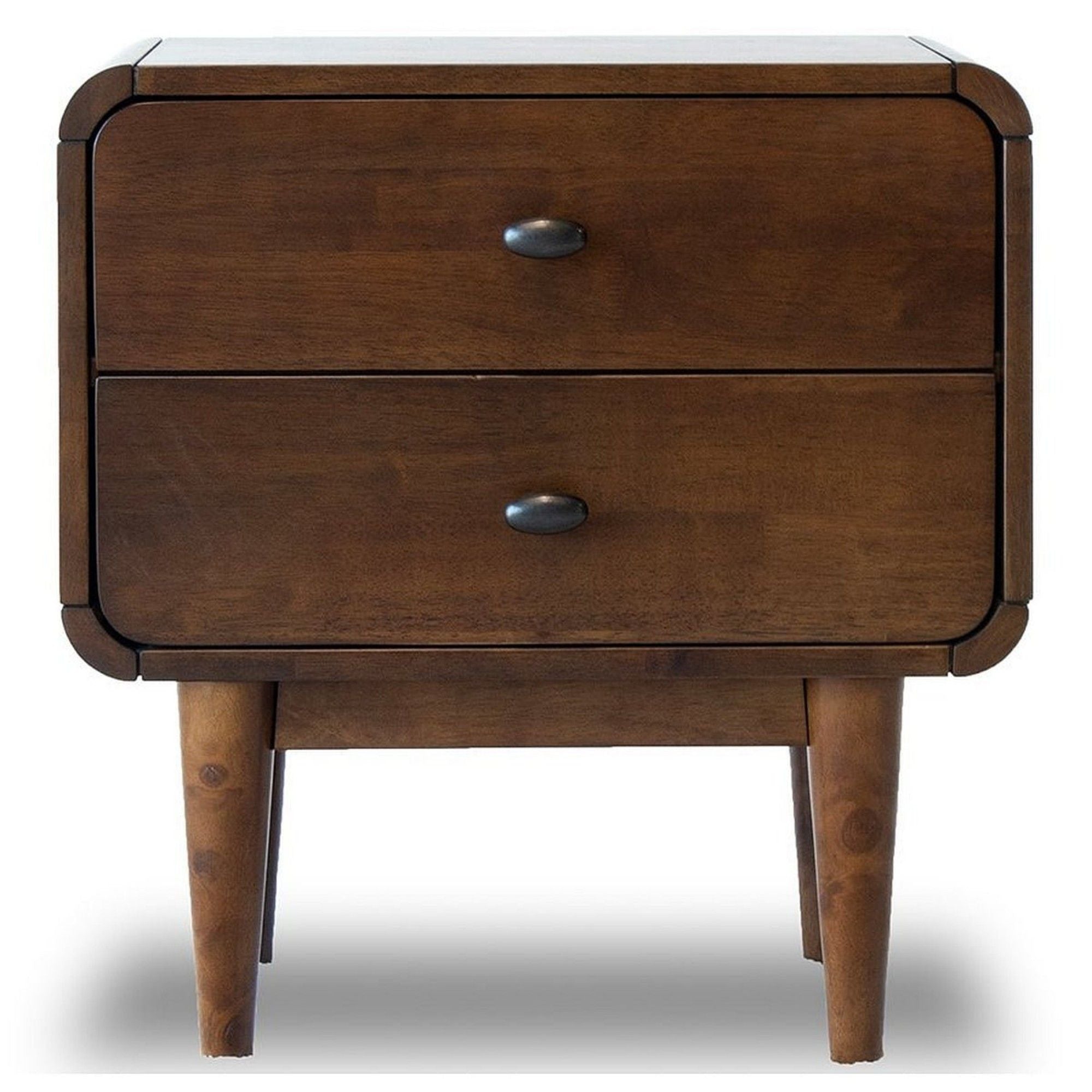 Alexa - Mid-Century Modern Style Night Stand - Brown