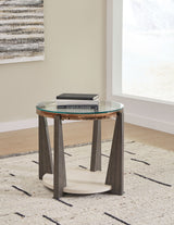 Signature Design by Ashley® Frazwa - Multi - Round End Table | Meri Furniture