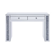 ACME Noralie - Vanity Desk - Mirrored & Faux Diamonds | Meri Furniture