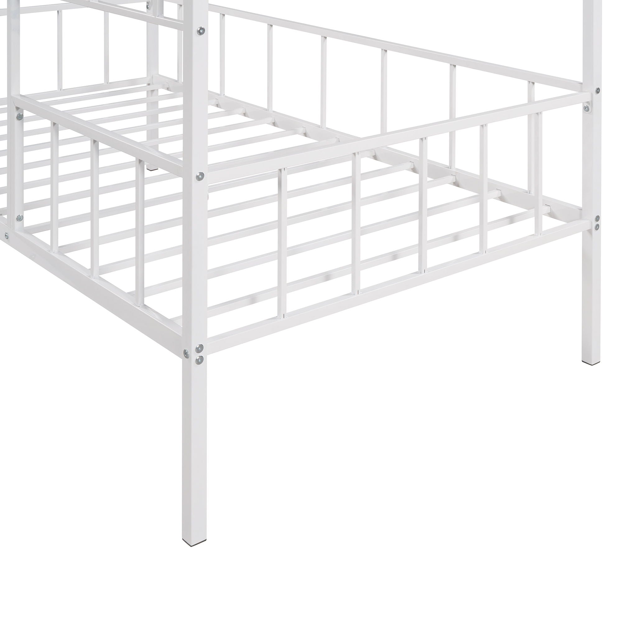 House Bed Frame With Slatted Support, No Box Spring Needed