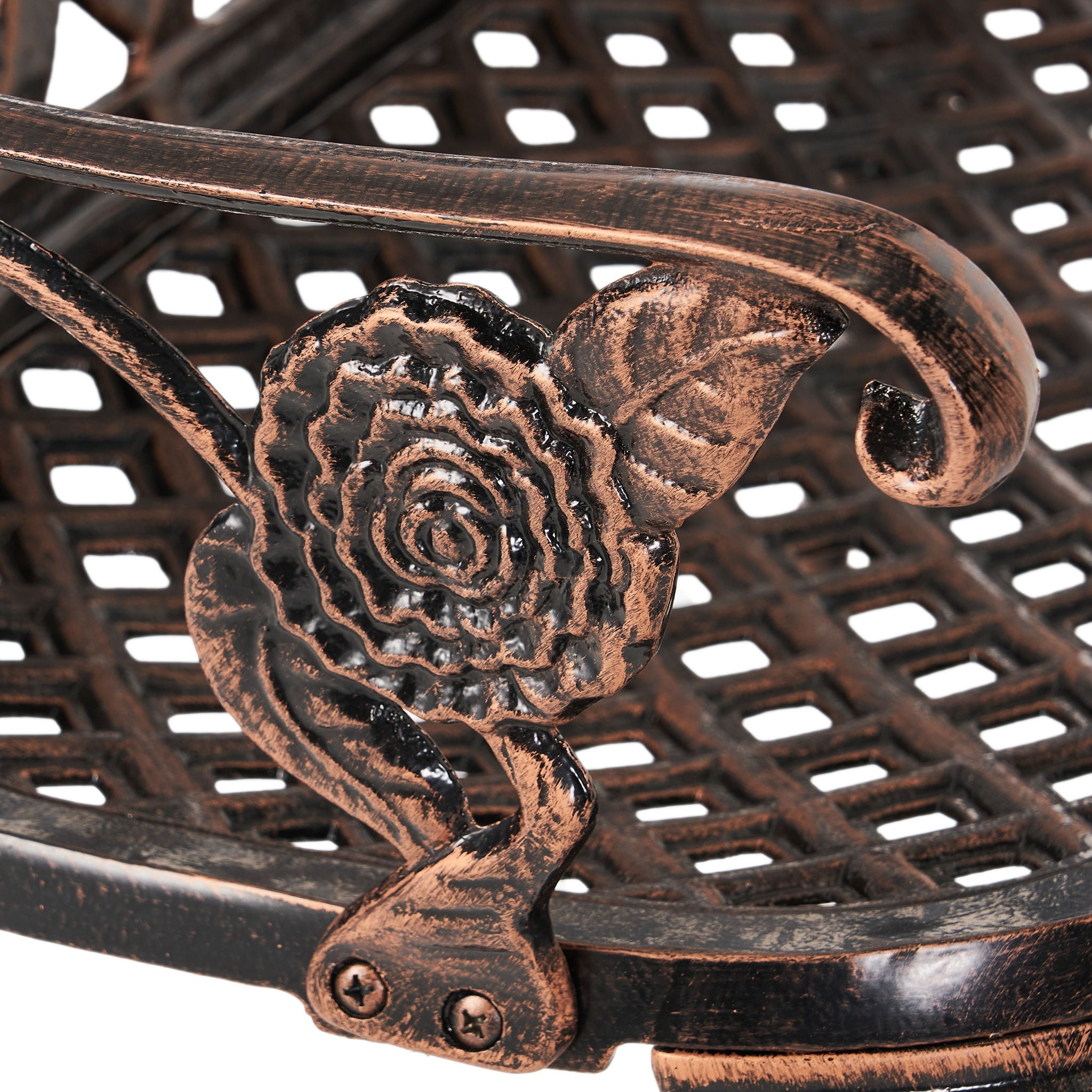 Lucia - Outdoor Garden Bench - Copper