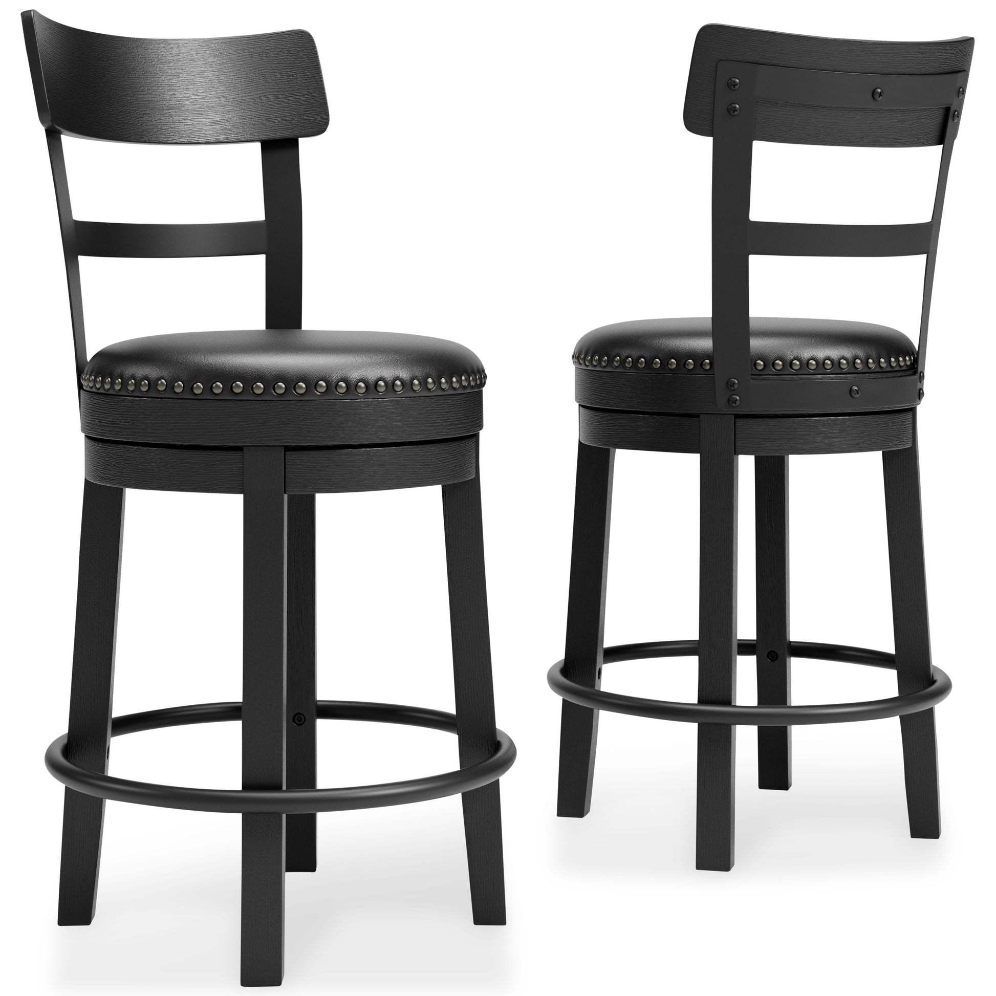 Signature Design by Ashley® Valebeck - Full Back Swivel Stool | Meri Furniture