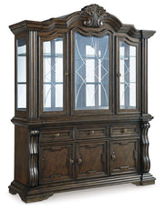 Signature Design by Ashley® Maylee - Dark Brown - Dining Buffet And Hutch | Meri Furniture