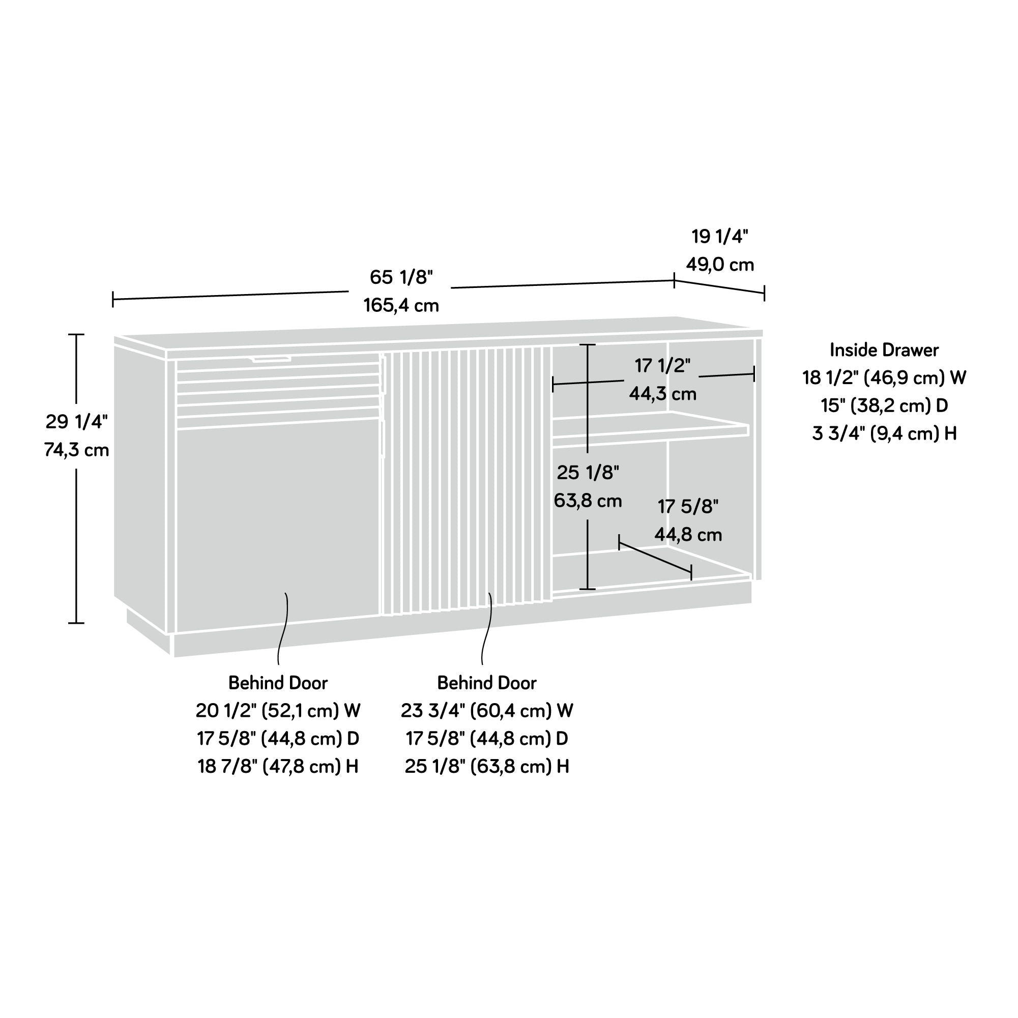 Englewood Large Credenza Spiced Mahogany