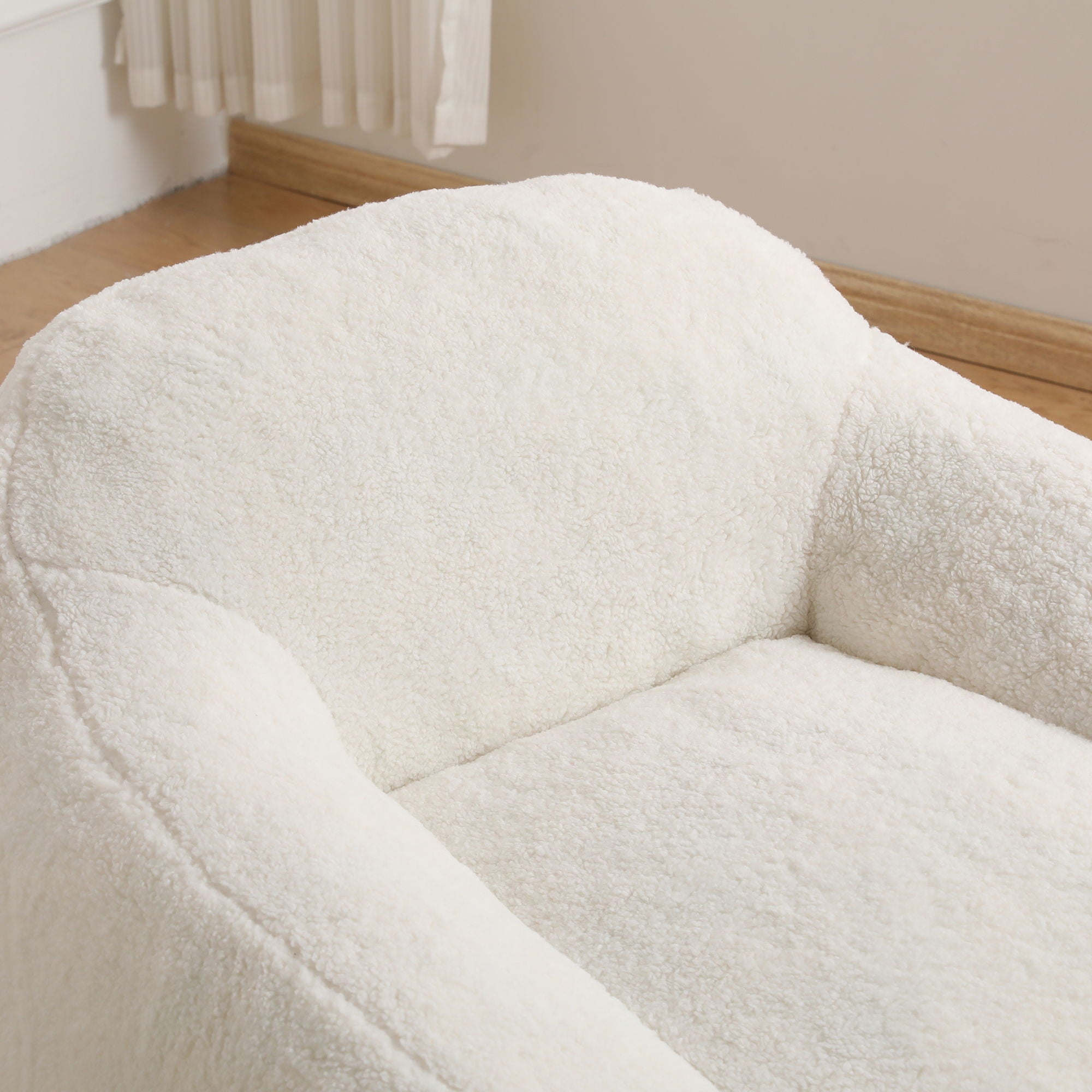 Giant Bean Bag Chair, Spacious Memory Foam With Armrests