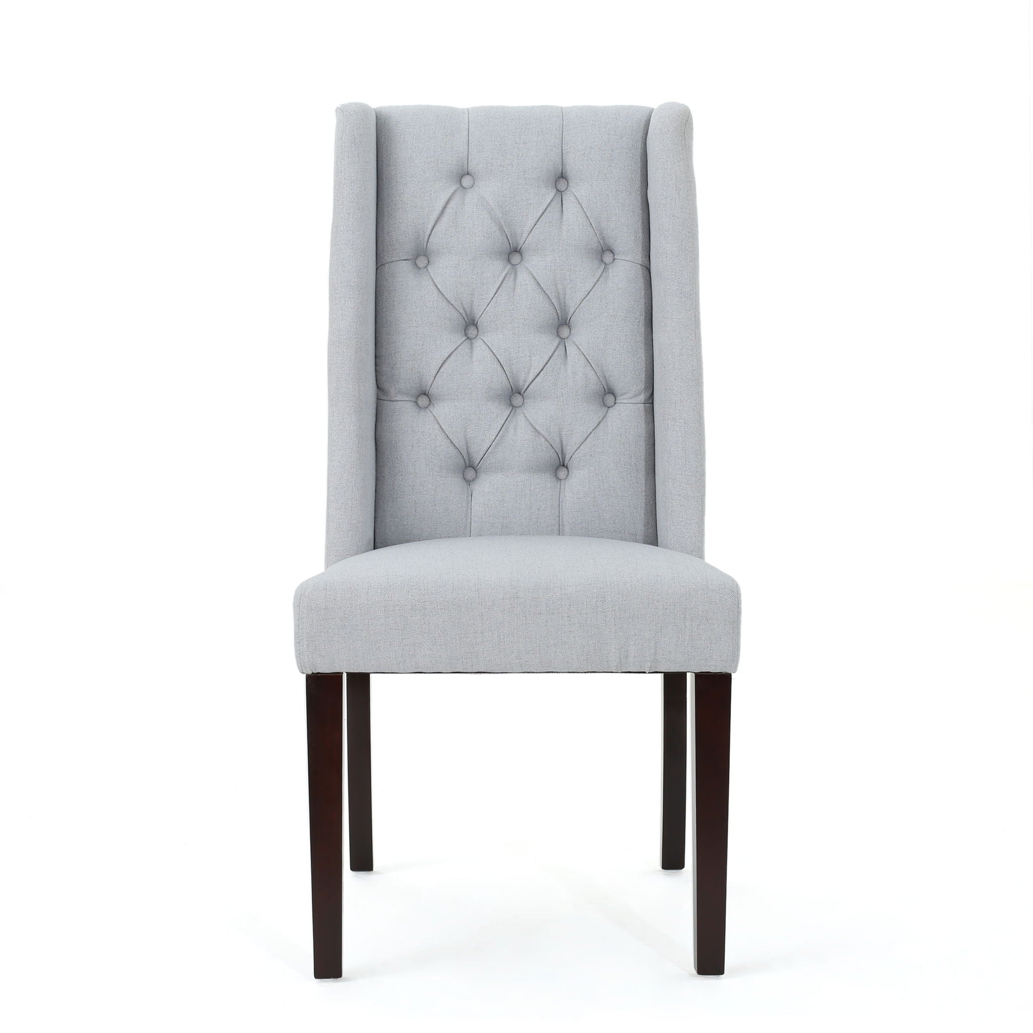 Sophisticated Tufted Dining Chair With High Back Design
