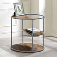Furniture of America Orrin - End Table - Gray / Walnut | Meri Furniture