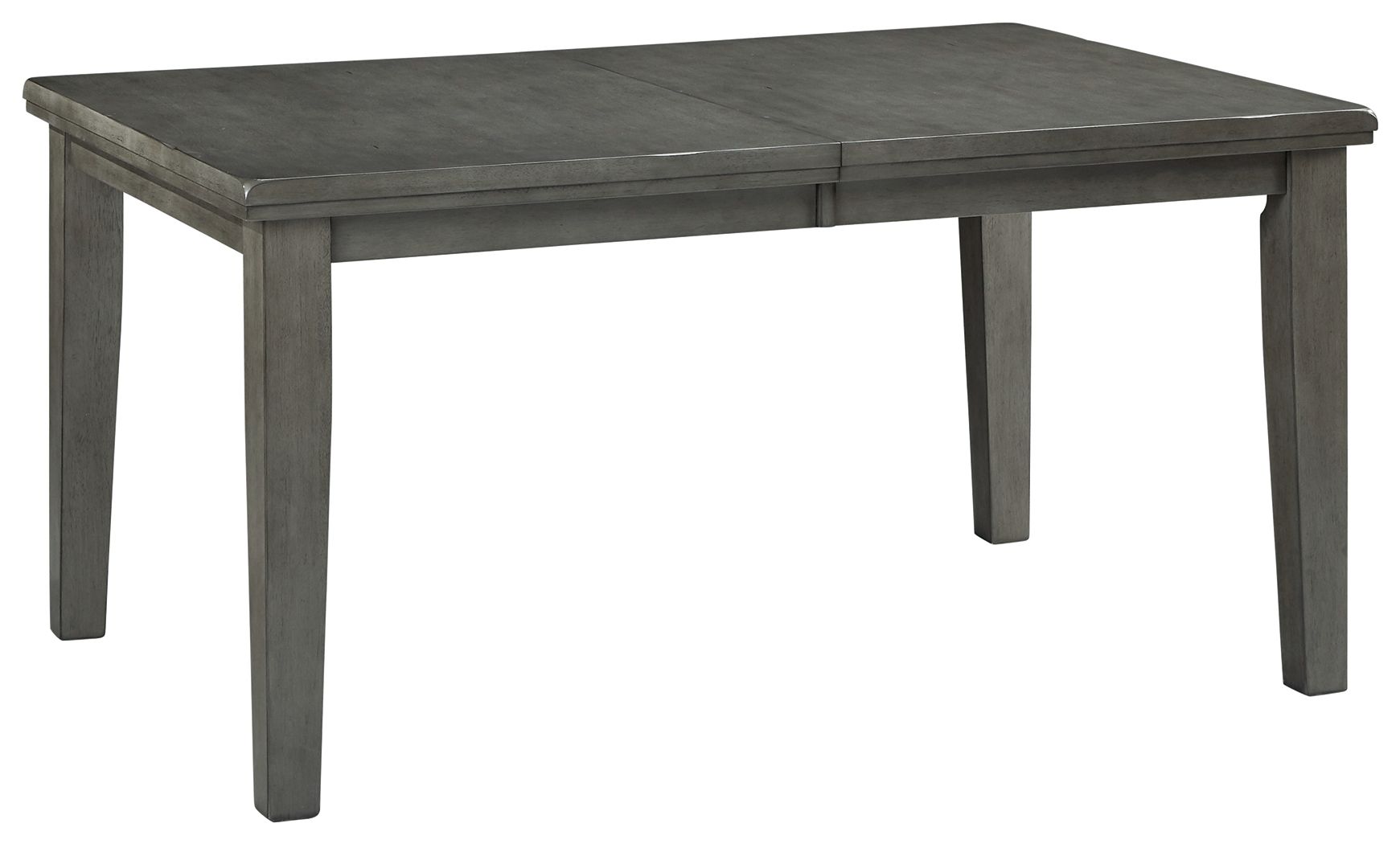 Ashley Furniture Hallanden - Gray - Rectangular Dining Room Butterfly Extension Table | Meri Furniture