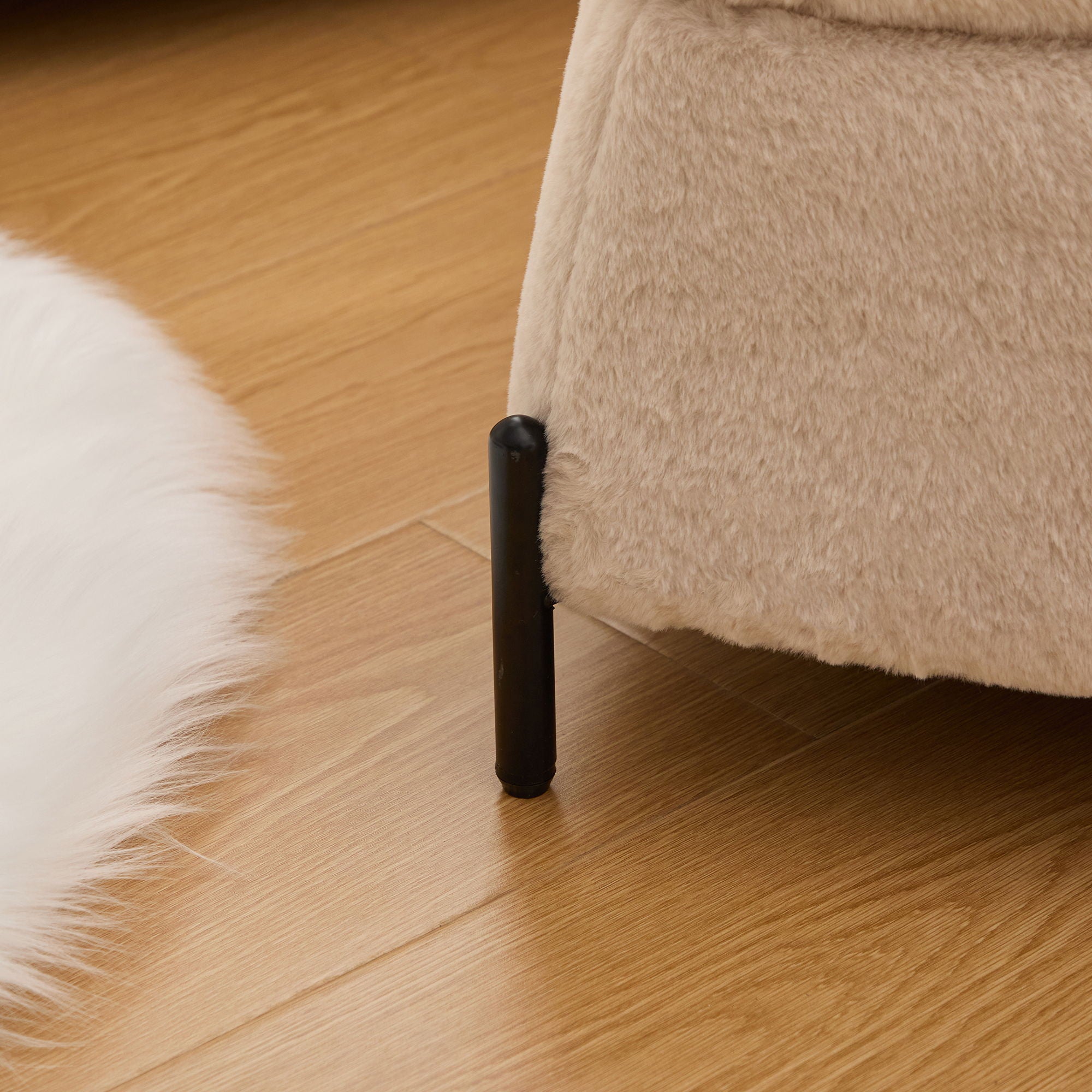 Upholstered Storage Ottoman Set With Reversible Lid