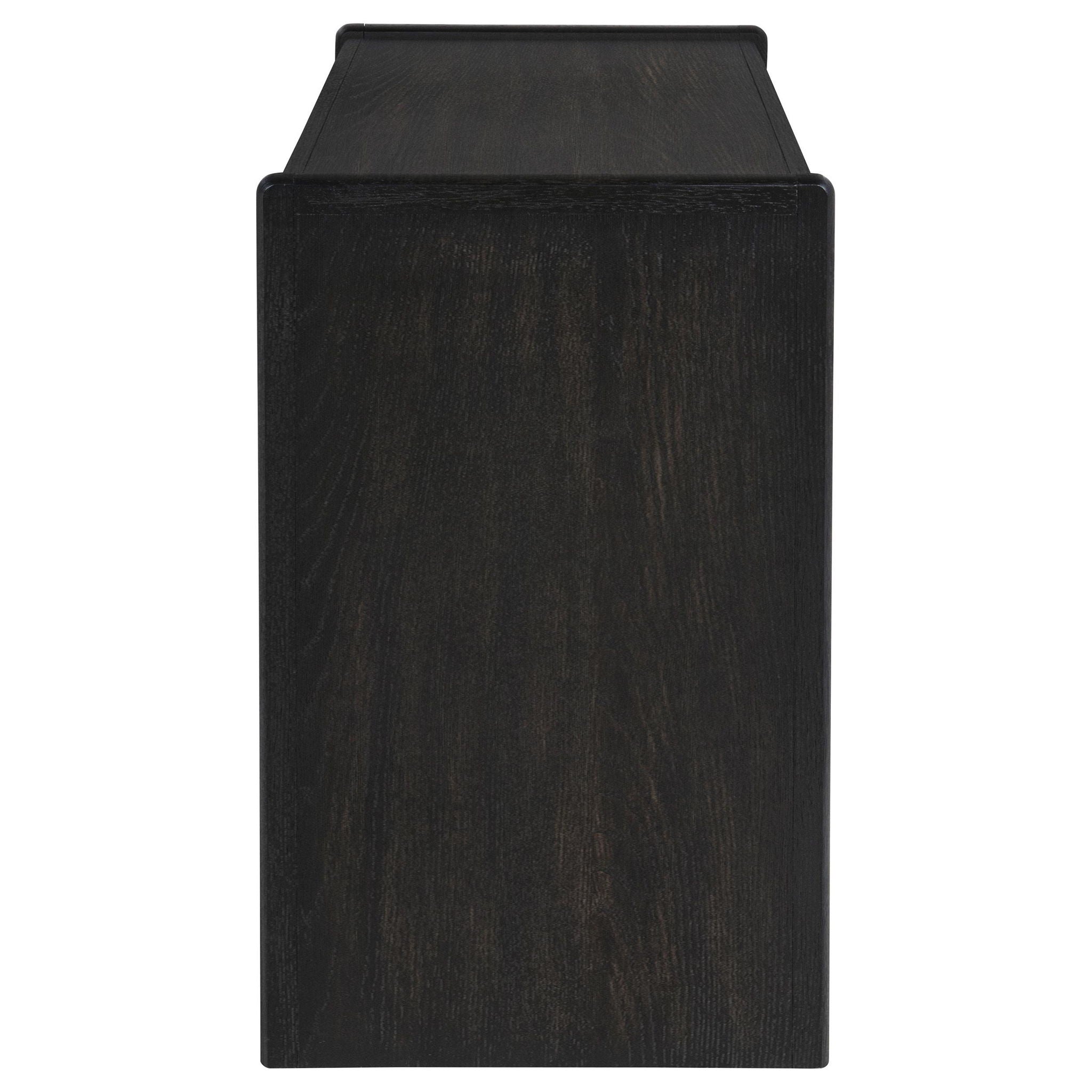 Leandro 2-drawer Home Office Writing Desk Burnished Black