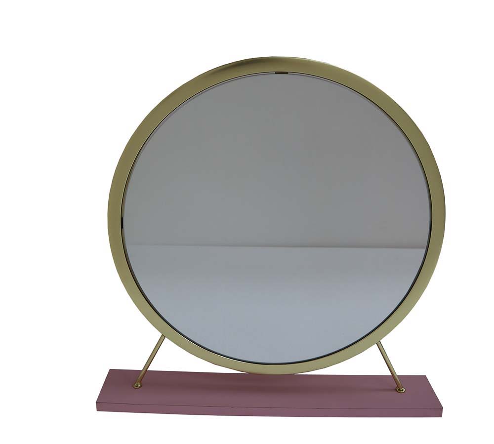 ACME Adao - Vanity Mirror - Faux Fur, Mirror | Meri Furniture