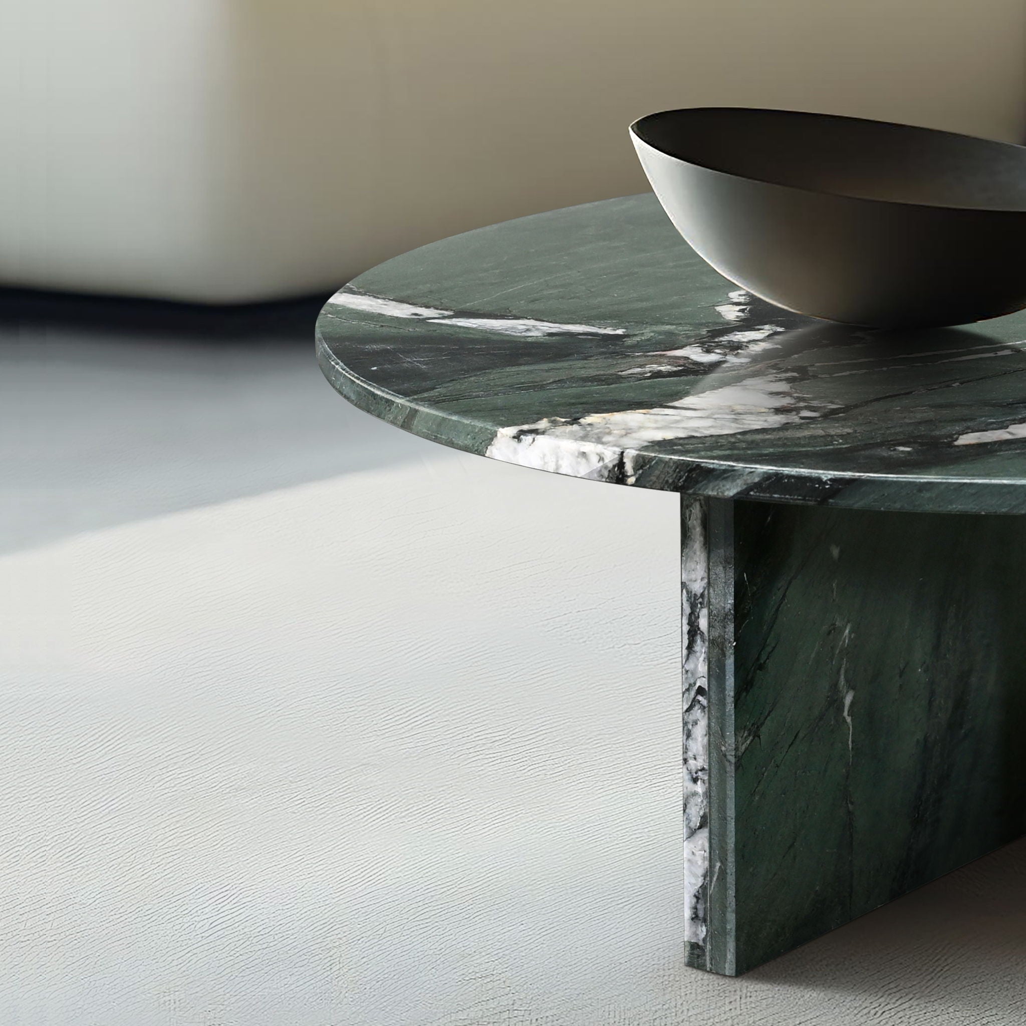 Marble Coffee Table, Living Room - Green